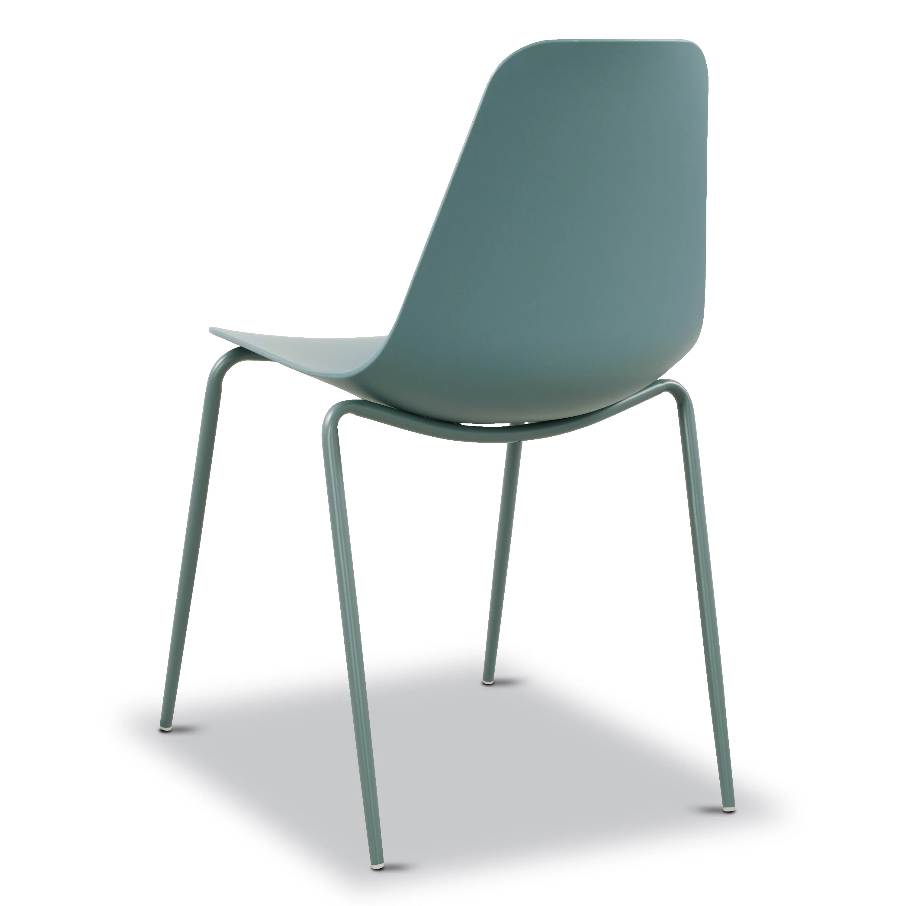 Isla Stackable Dining Chair | Coastal Blue | Set of 4 - Image 7