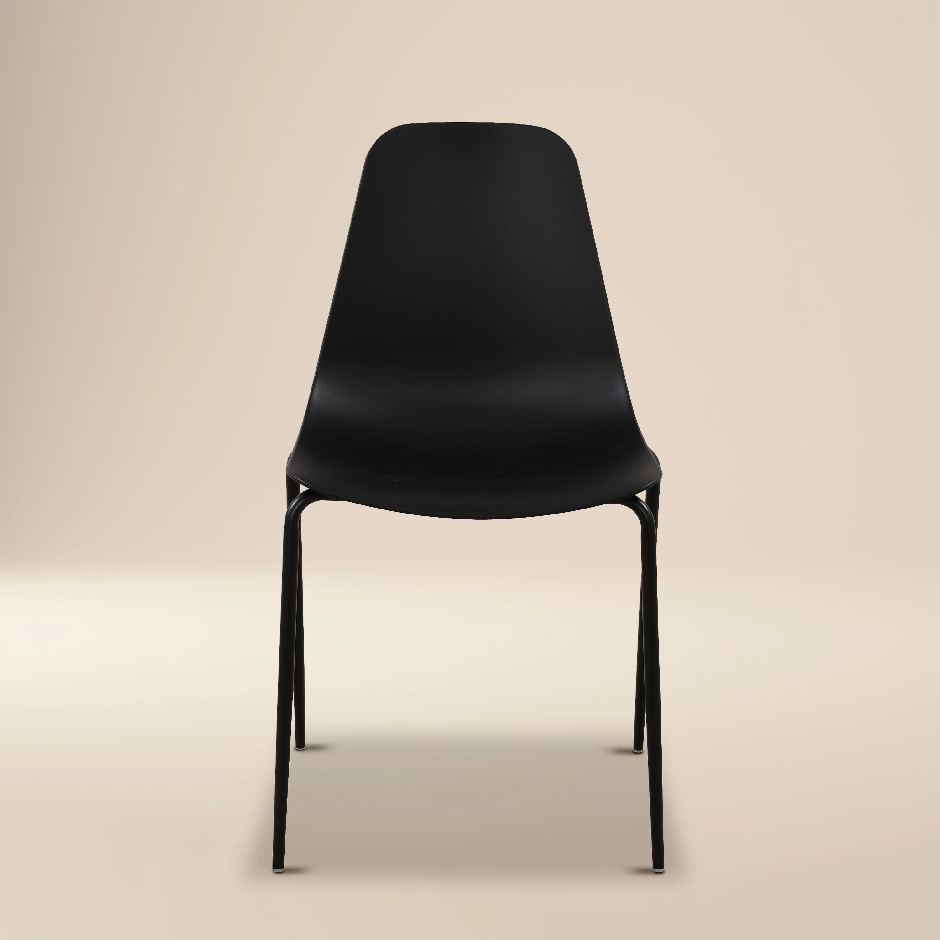 Isla Stackable Dining Chair | Ebony Black | Set of 4