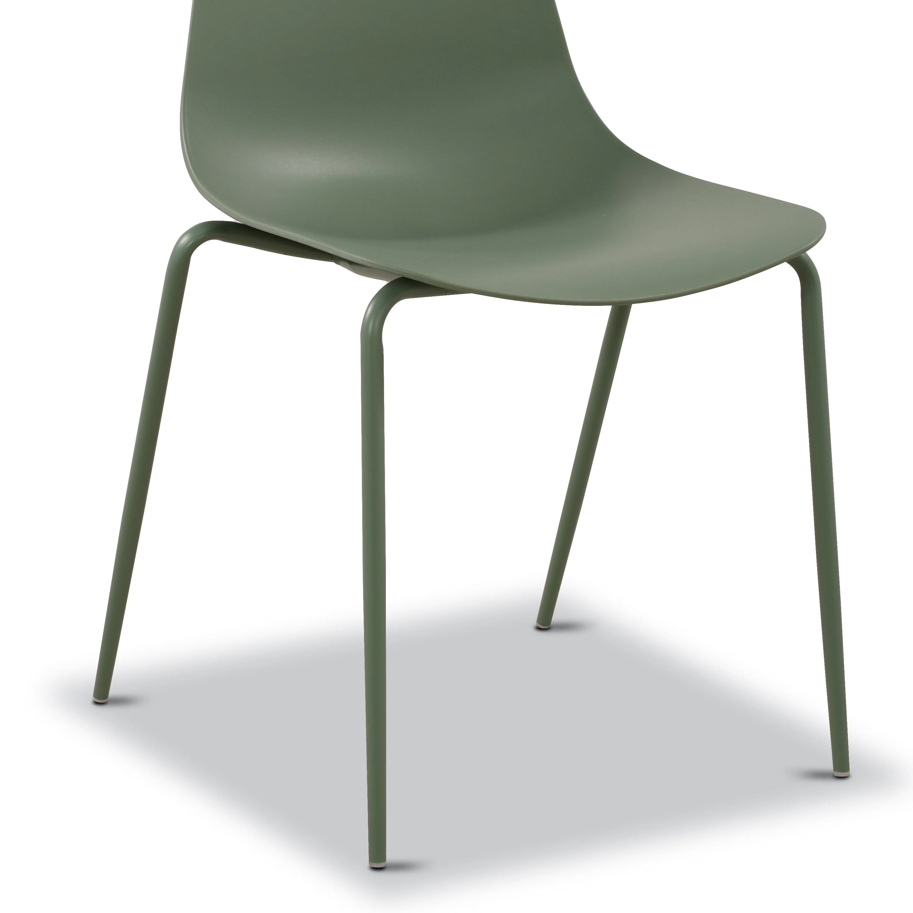 Isla Stackable Dining Chair | Pistachio Green | Set of 4 - Image 12