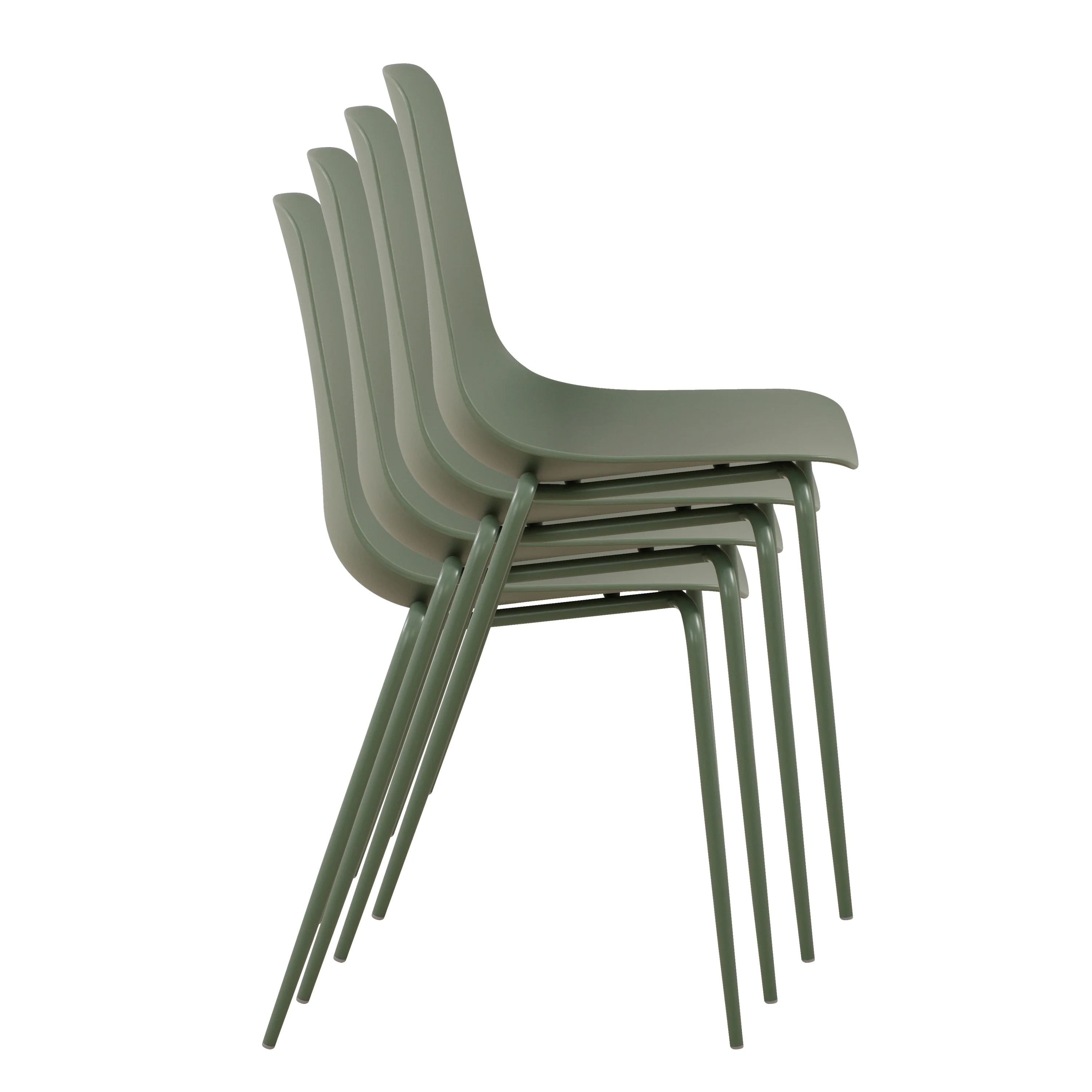 Isla Stackable Dining Chair | Pistachio Green | Set of 4 - Image 3