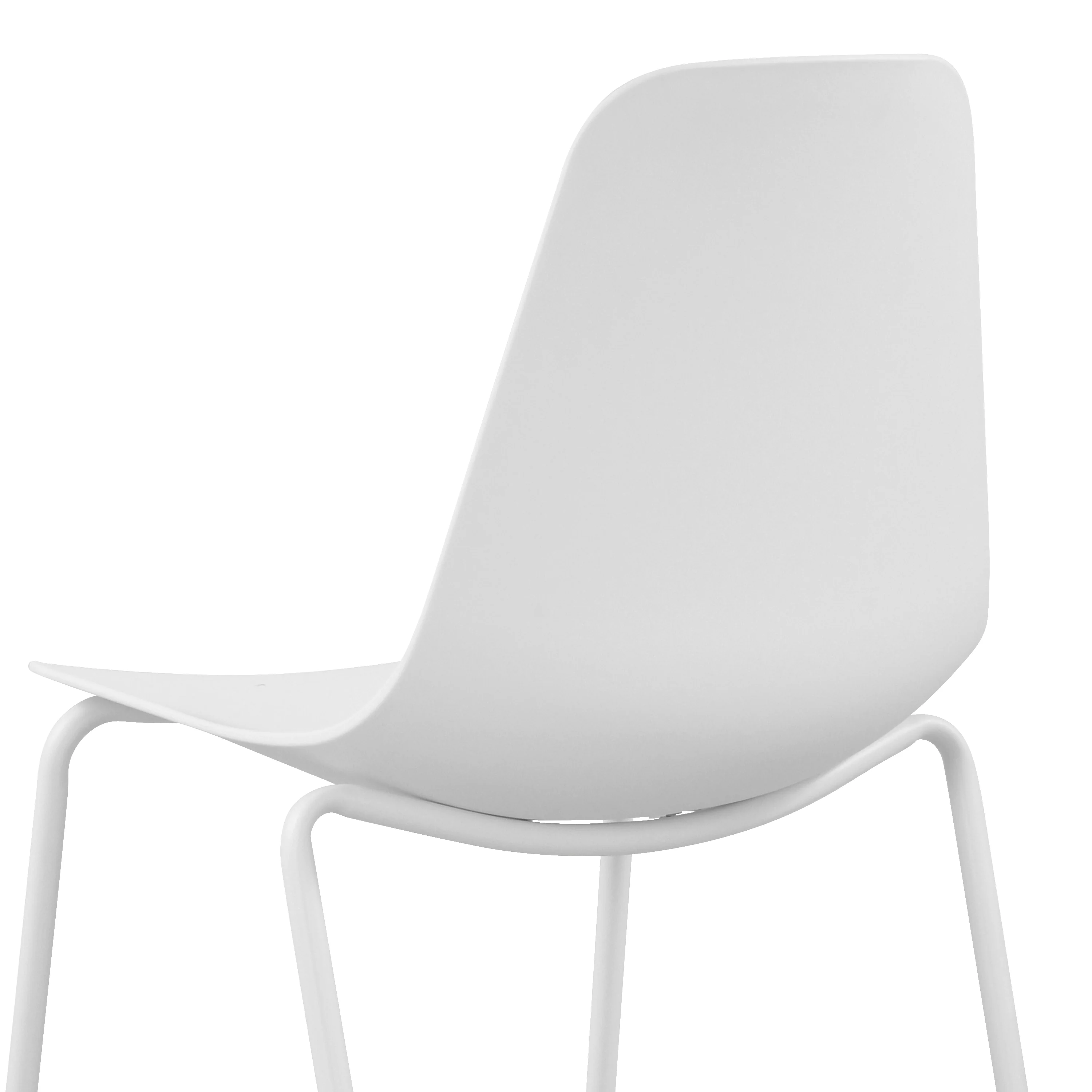 Isla Stackable Dining Chair | White | Set of 4 - Image 10