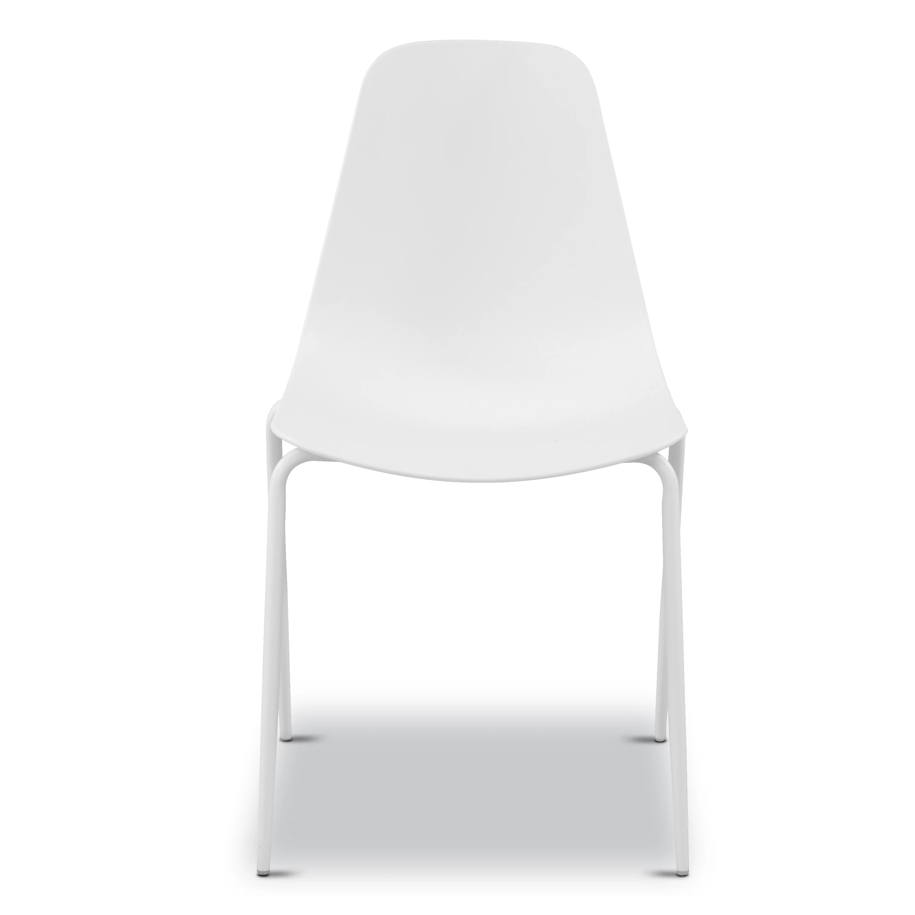 Isla Stackable Dining Chair | White | Set of 4 - Image 4