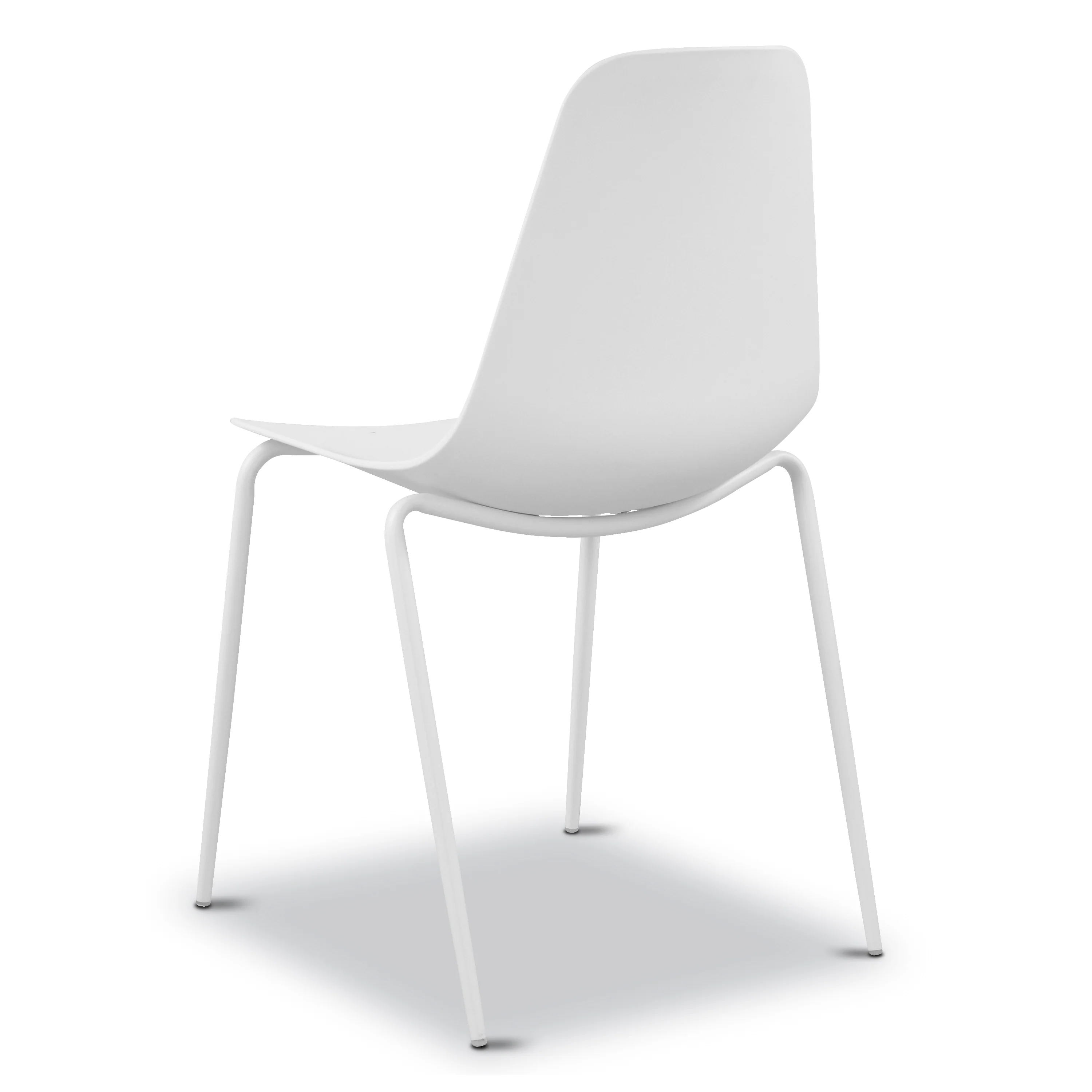 Isla Stackable Dining Chair | White | Set of 4 - Image 7