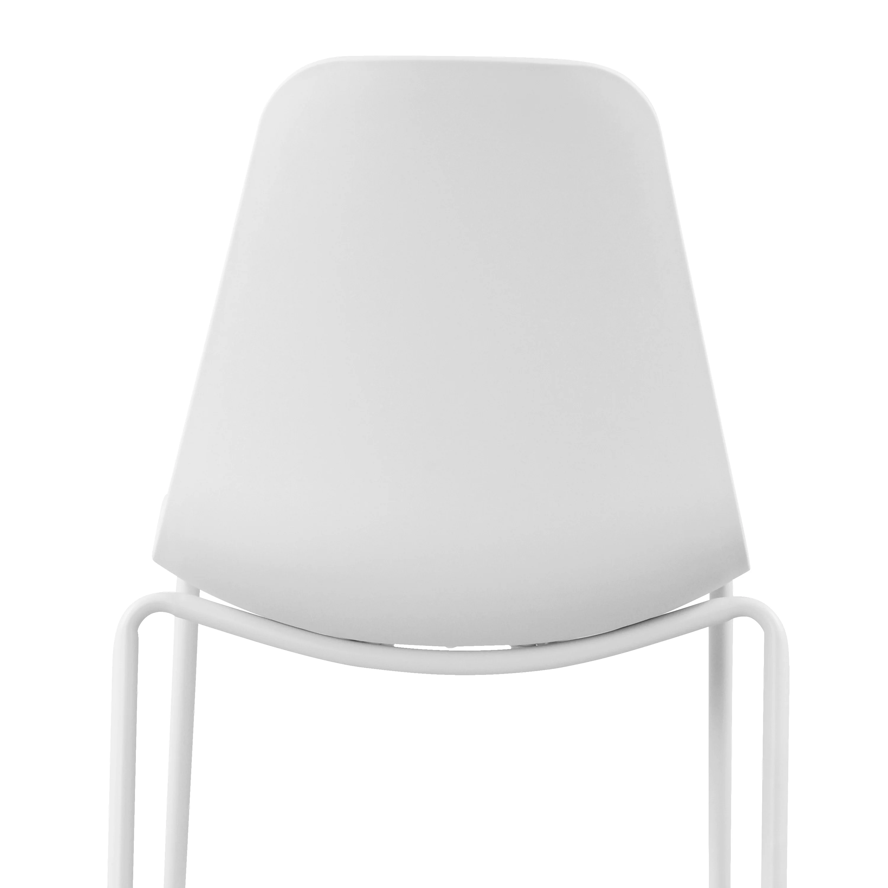 Isla Stackable Dining Chair | White | Set of 4 - Image 9