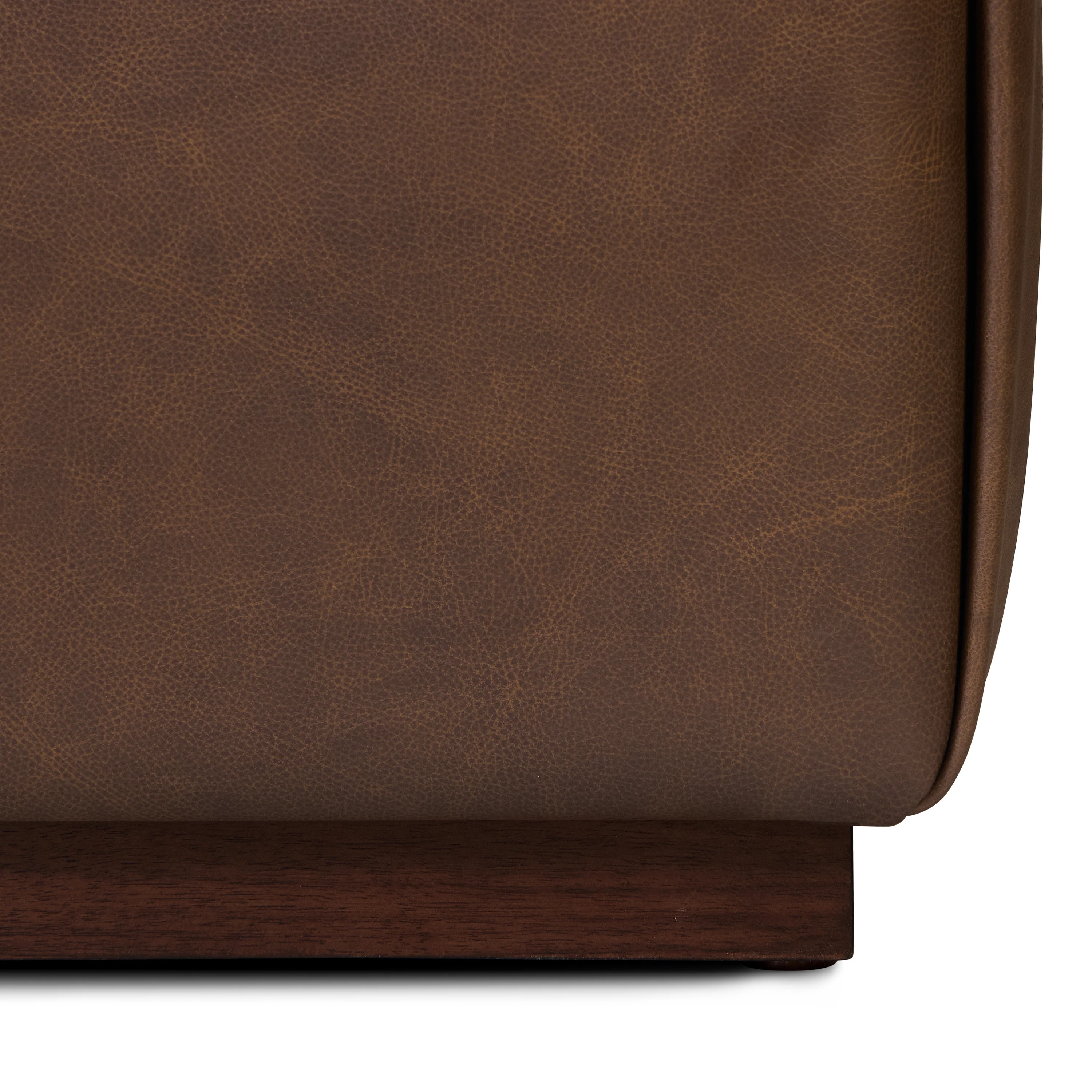 Jarmo Leather Ottoman with Walnut Table | Bridle Brown - Image 13