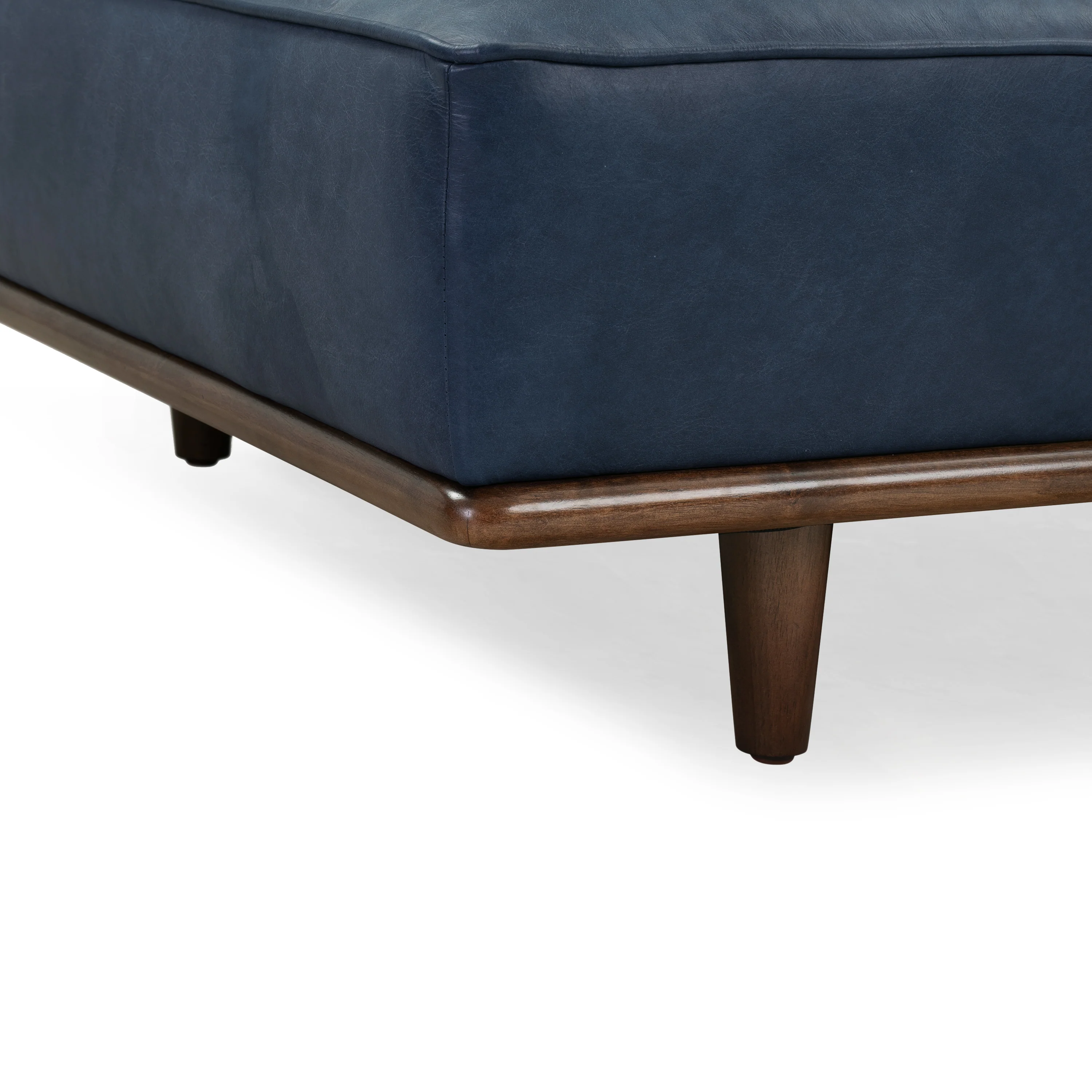 Jasper Leather Daybed | Midnight Blue - Image 13