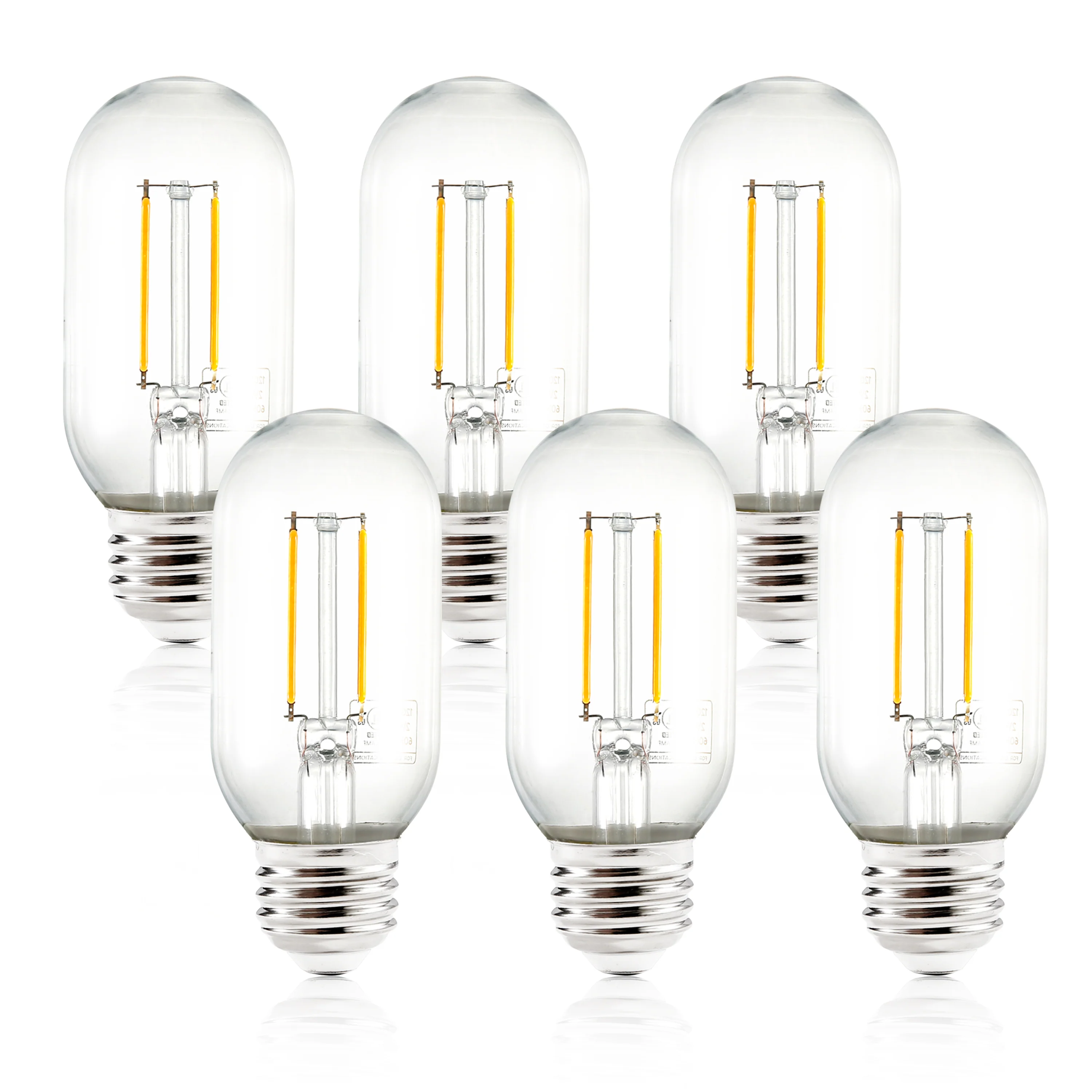 Kashan T14 Clear LED Filament Light Bulb | Clear | Set of 6 - Image 4