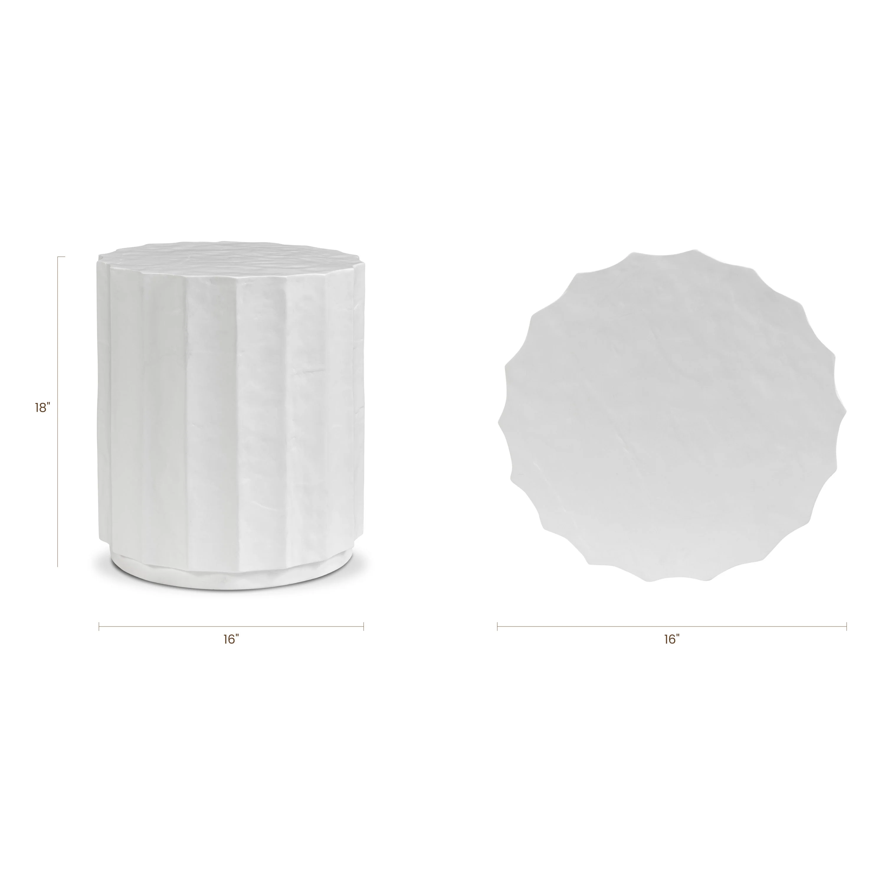 Kavala Side Table | Ivory Concrete - Image 14