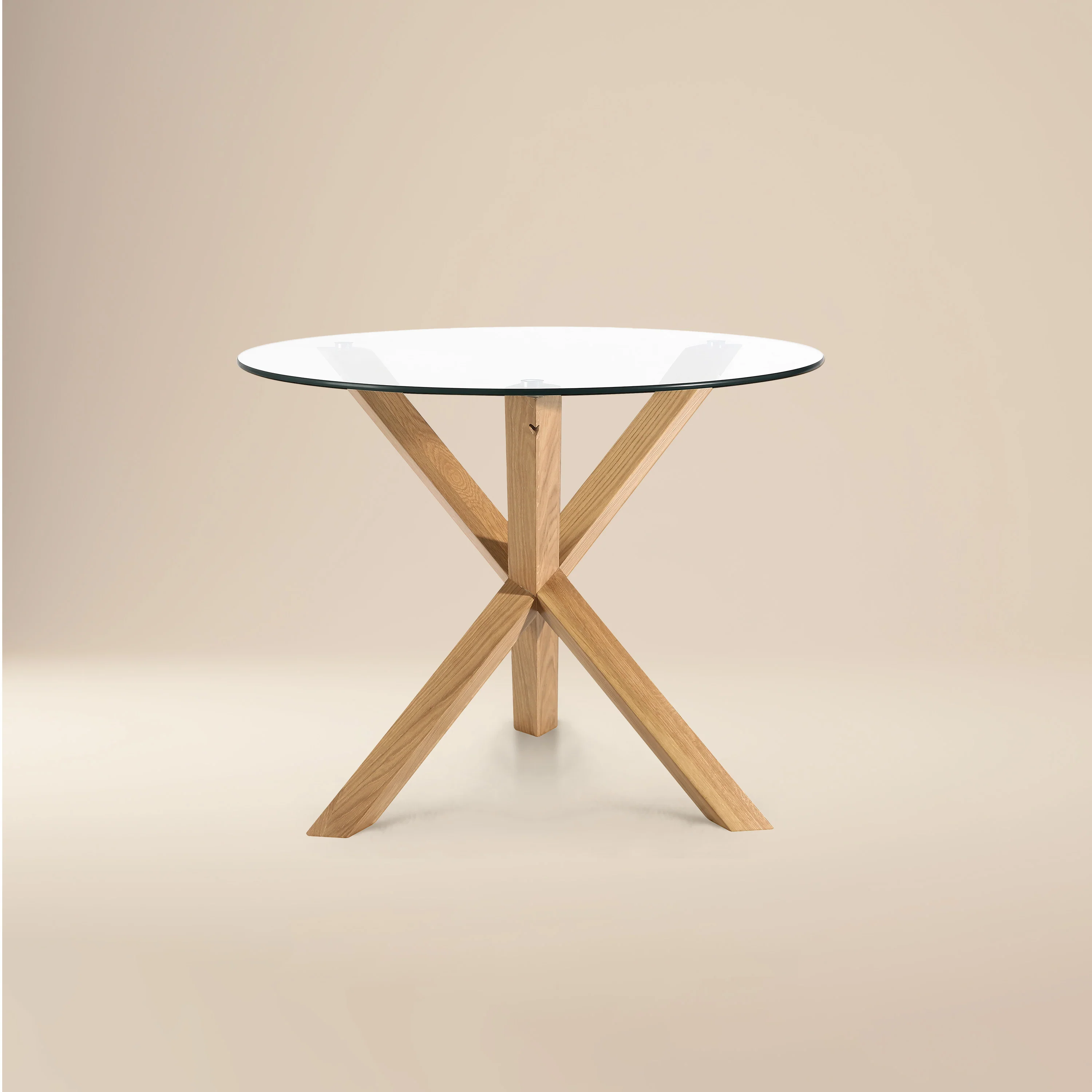 Kennedy Round Dining Table (37.4") | Natural