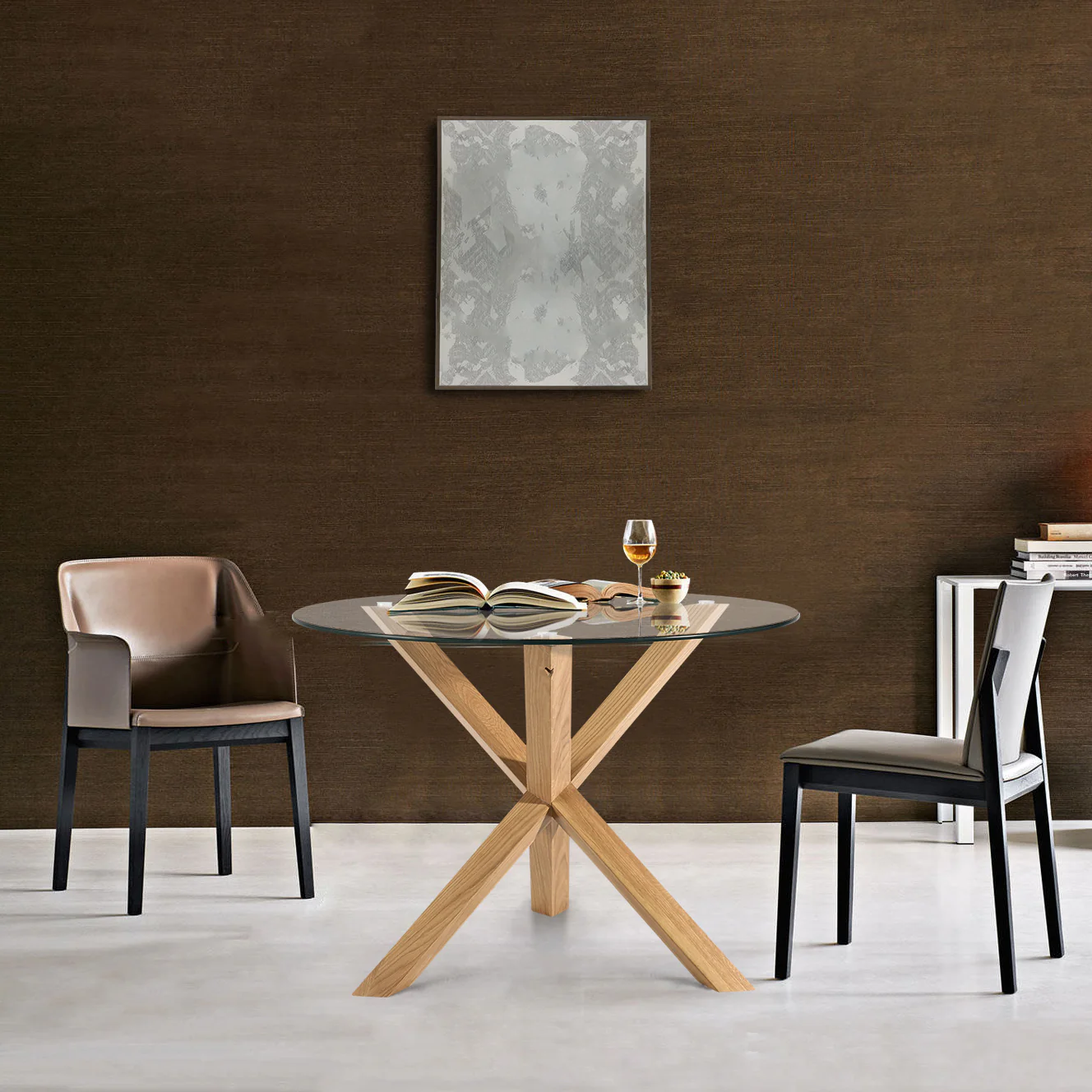 Kennedy Round Dining Table (37.4") | Natural - Image 2