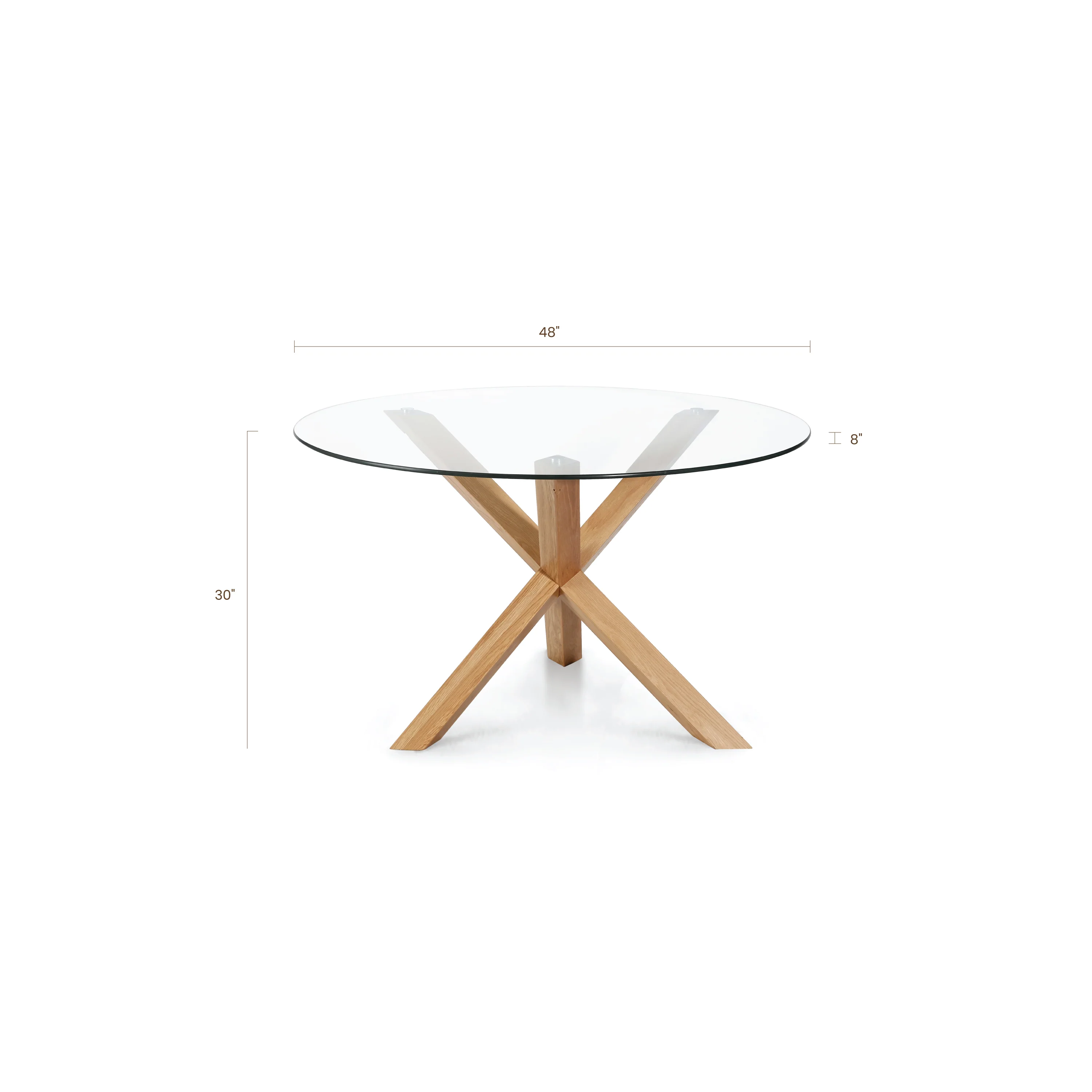 Kennedy Round Dining Table (48") | Natural - Image 14