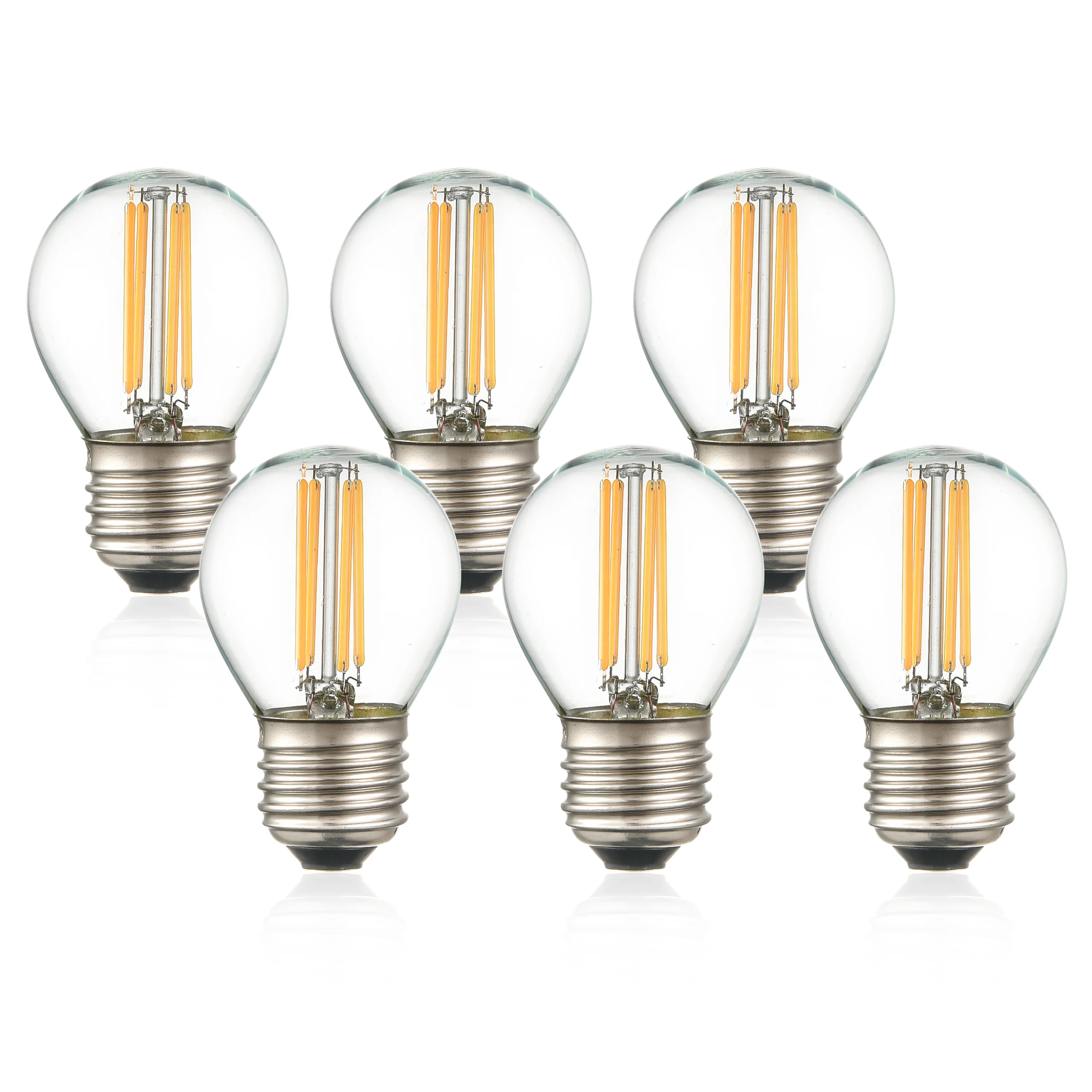 Klur G45 Shape LED Filament Light Bulb | Clear | Set of 6 - Image 6