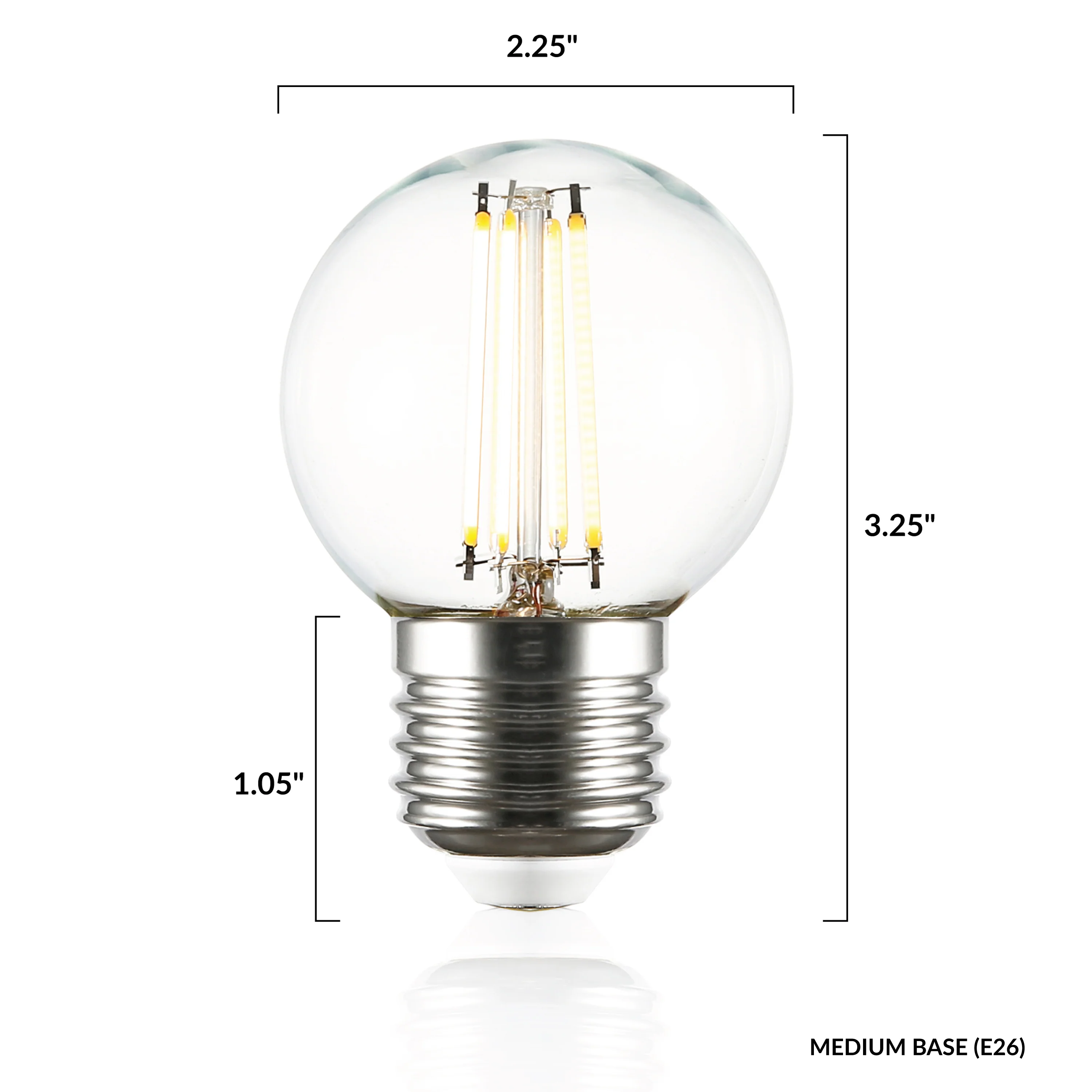 Koby G16.5 Clear LED Filament Light Bulb | Clear | Set of 6 - Image 17
