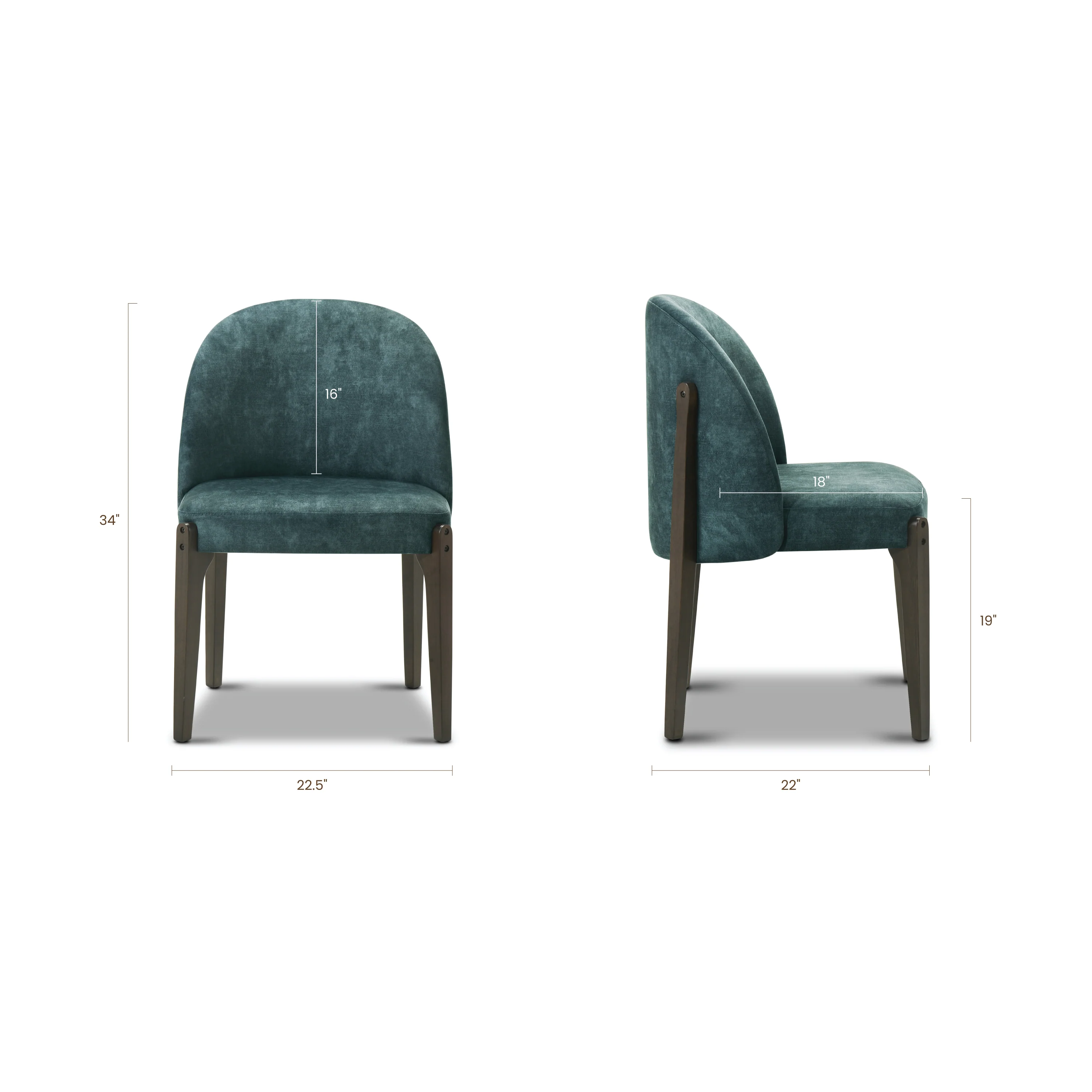 Pietta Dining Chair | Cobalt Blue | Set of 2 - Image 12