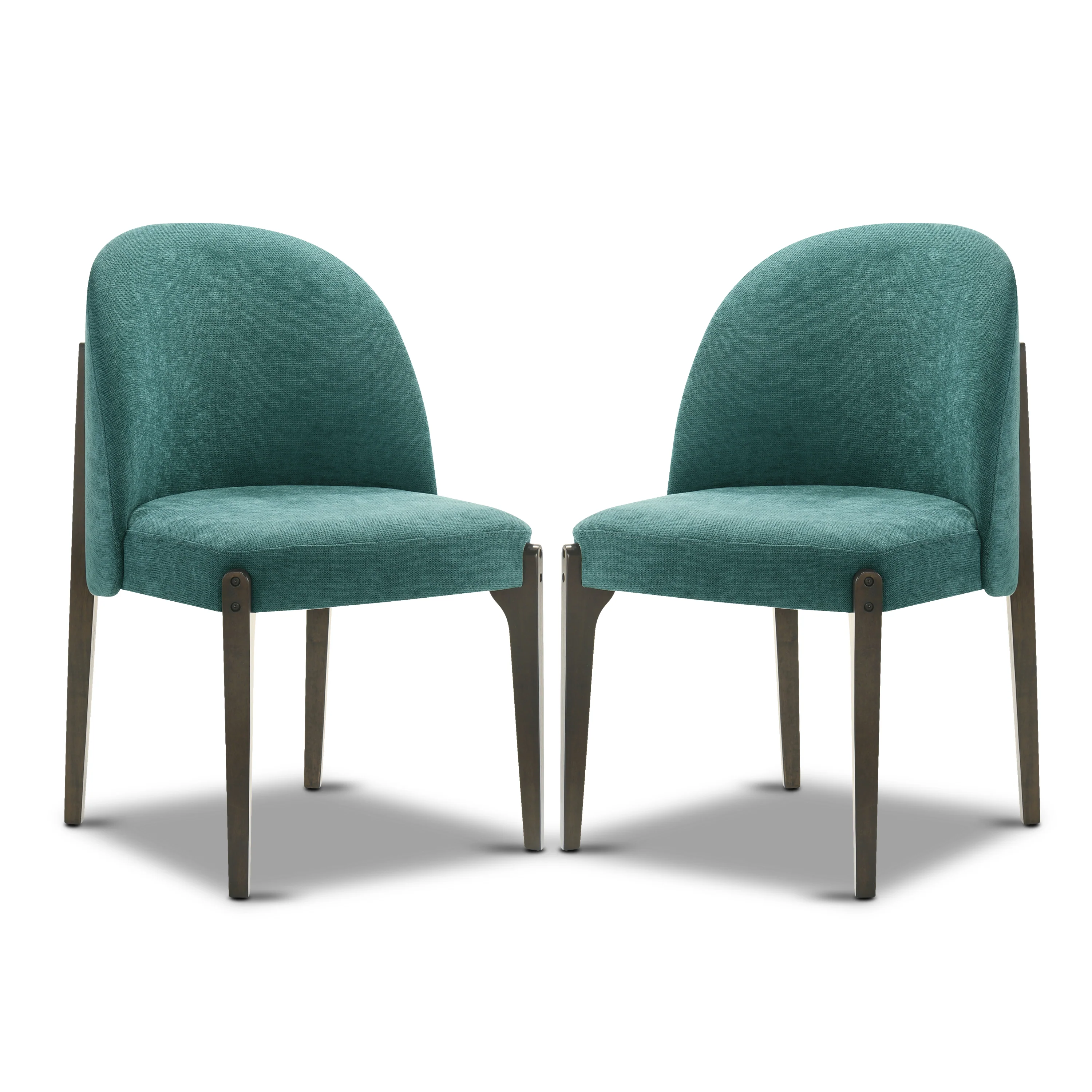 Pietta Dining Chair | Heathered Teal | Set of 2 - Image 4
