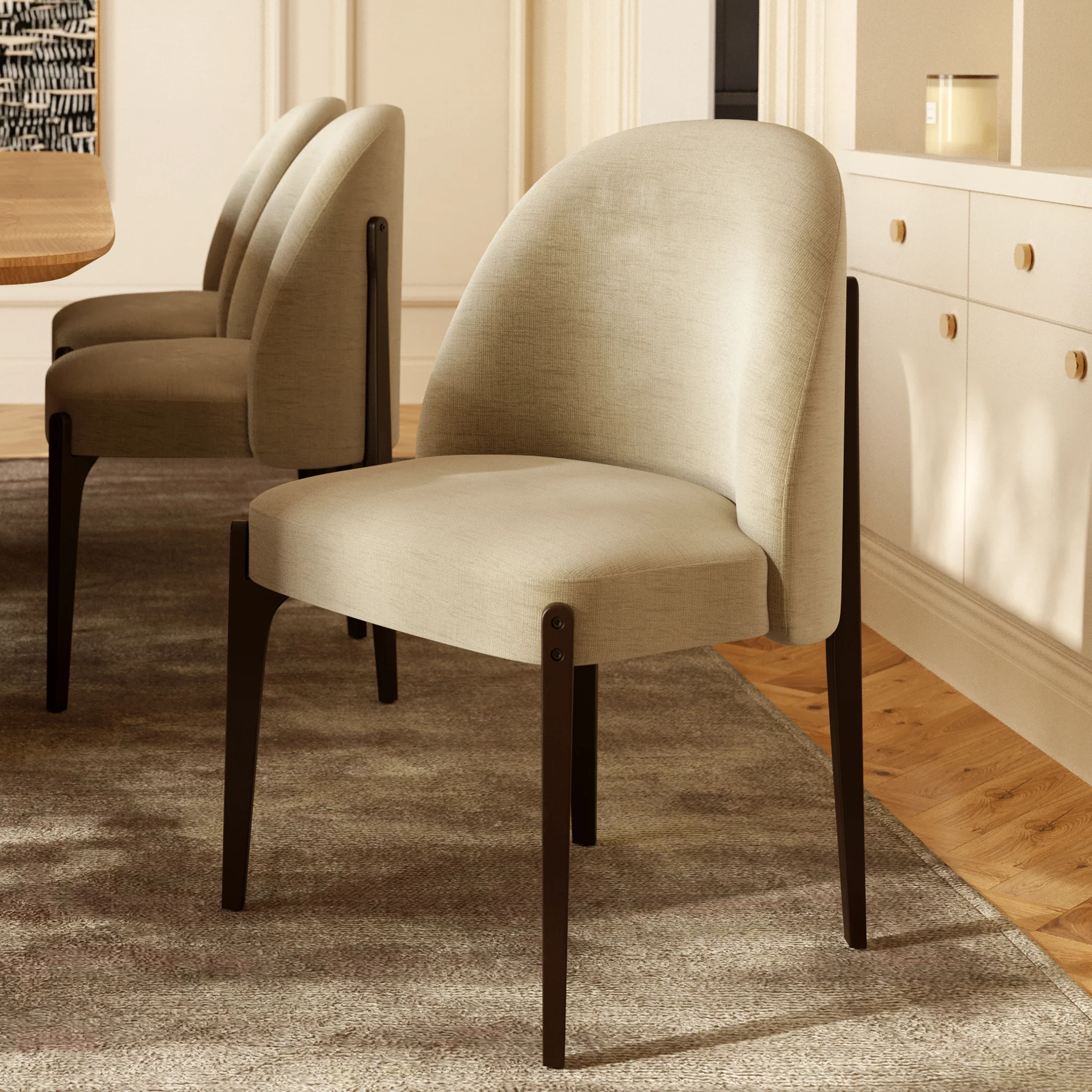 Pietta Dining Chair | Luna Grey | Set of 2 - Image 2