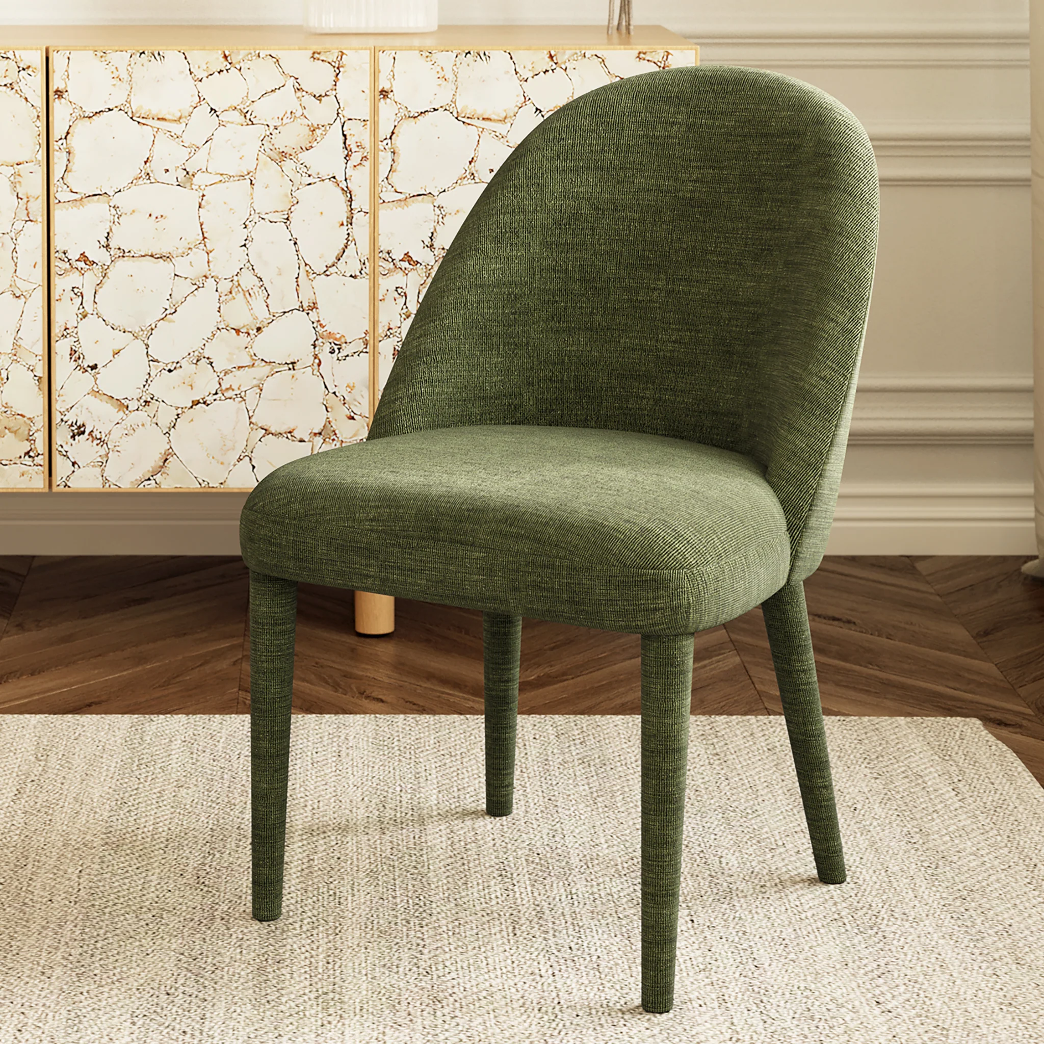 Labin Dining Chair | Moss Green | Set of 2 - Image 3