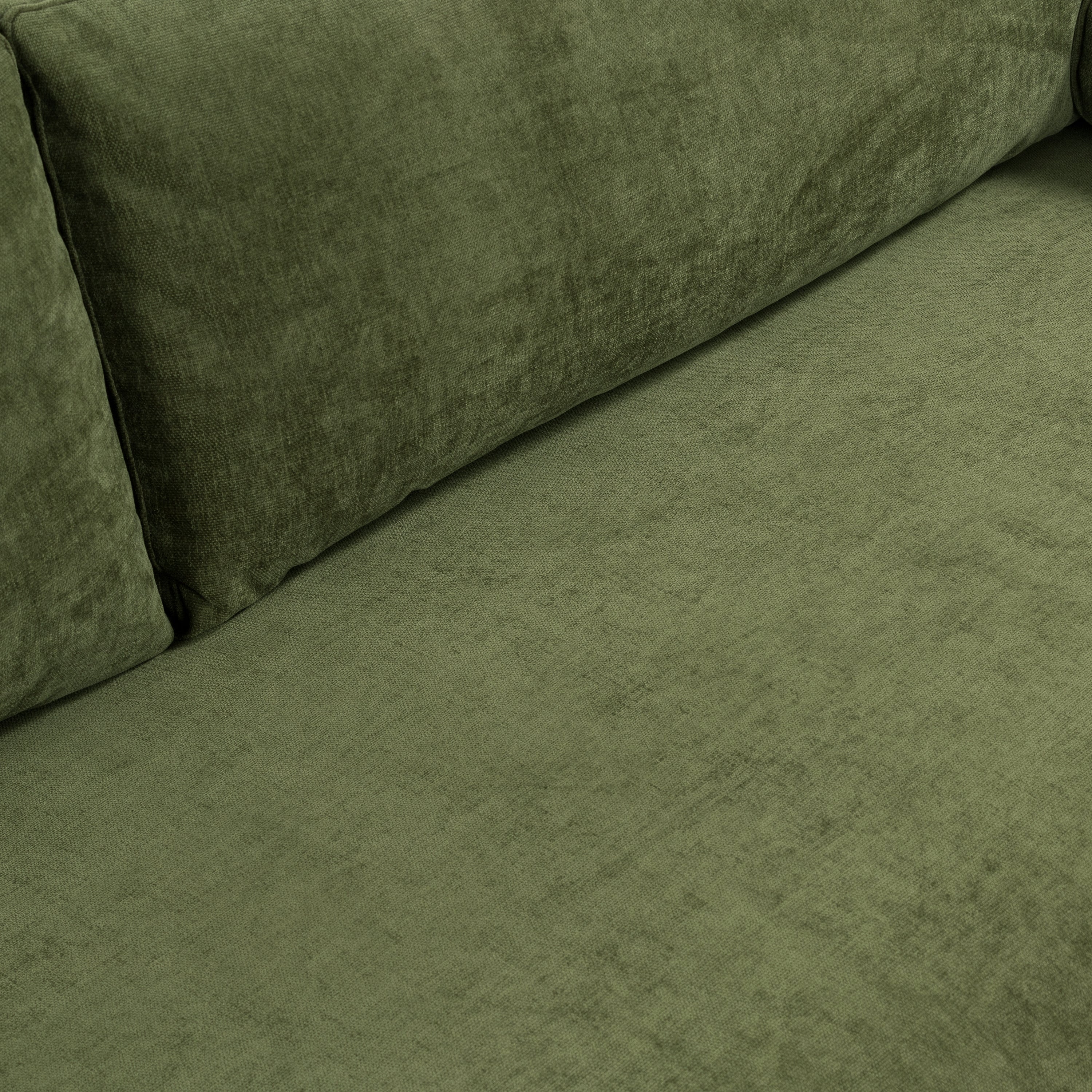 Lea 90.5" Sofa | Distressed Green Velvet - Image 10
