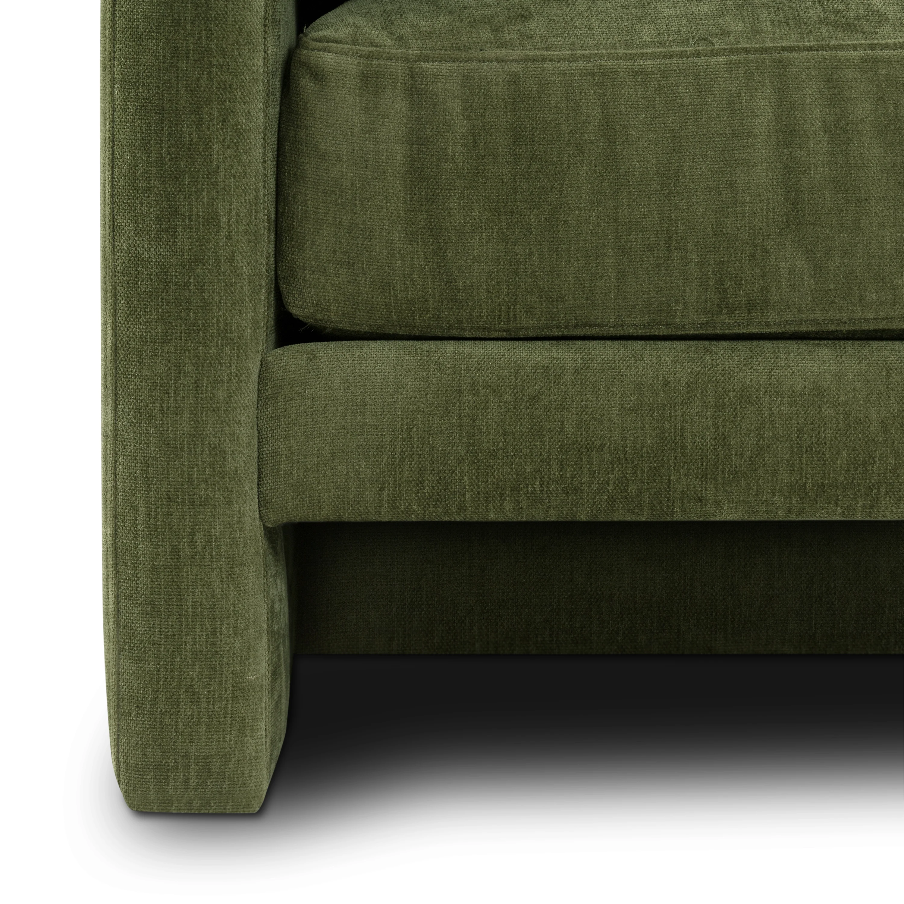 Lea 90.5" Sofa | Distressed Green Velvet - Image 11