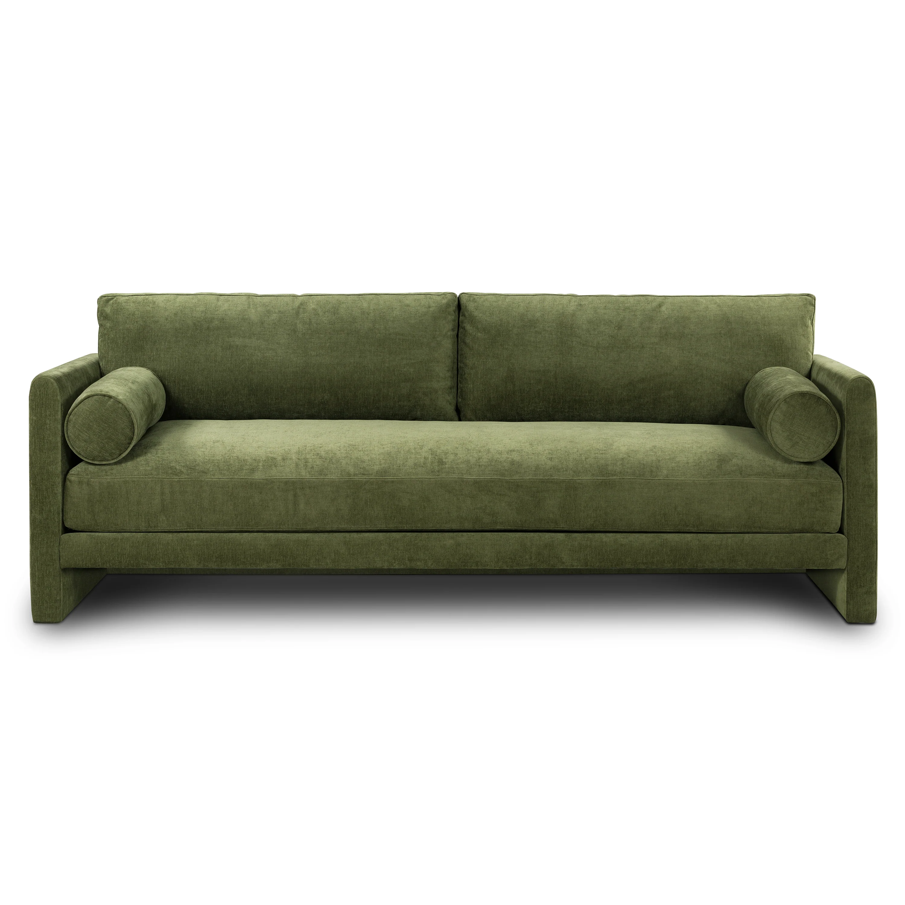 Lea 90.5" Sofa | Distressed Green Velvet - Image 4