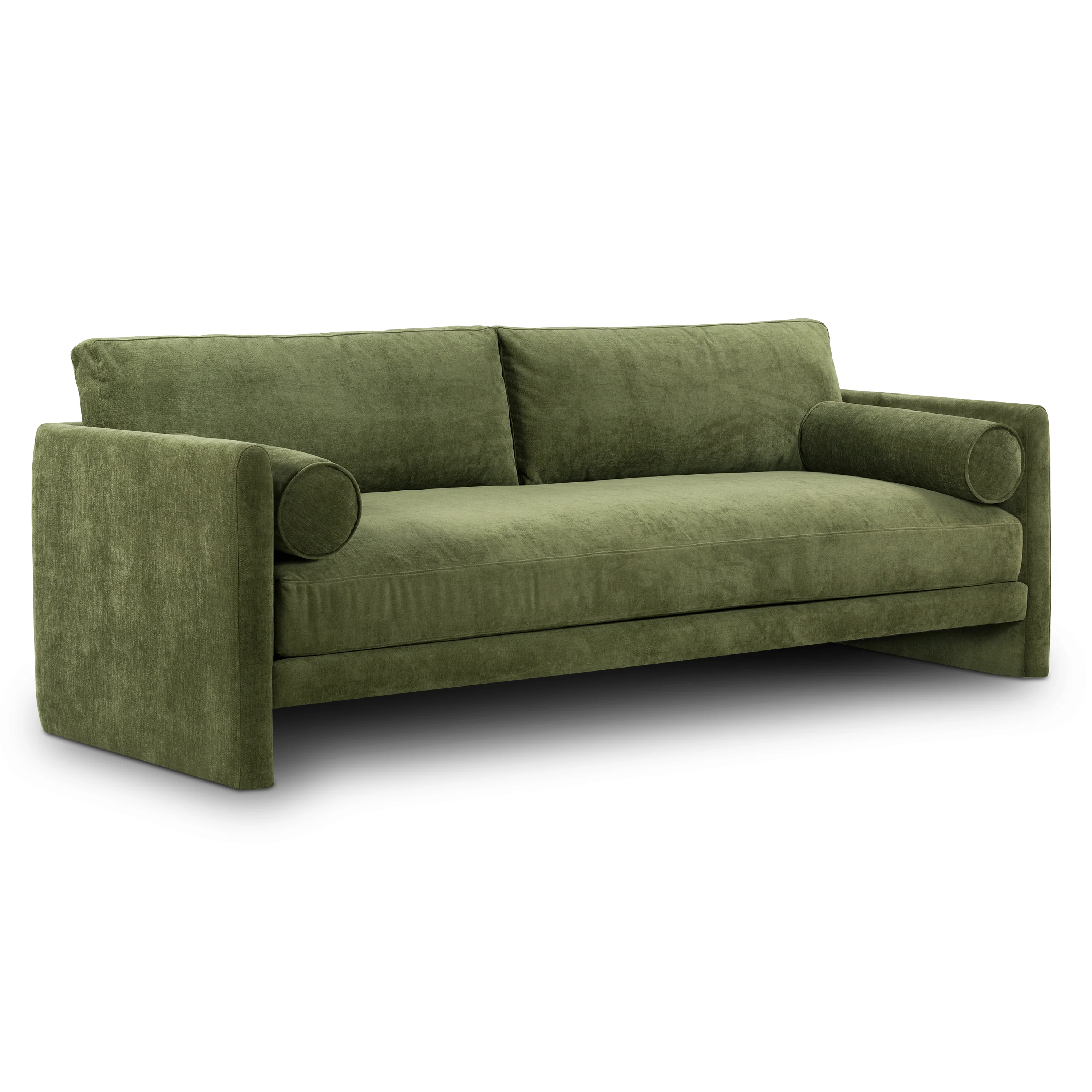Lea 90.5" Sofa | Distressed Green Velvet - Image 5