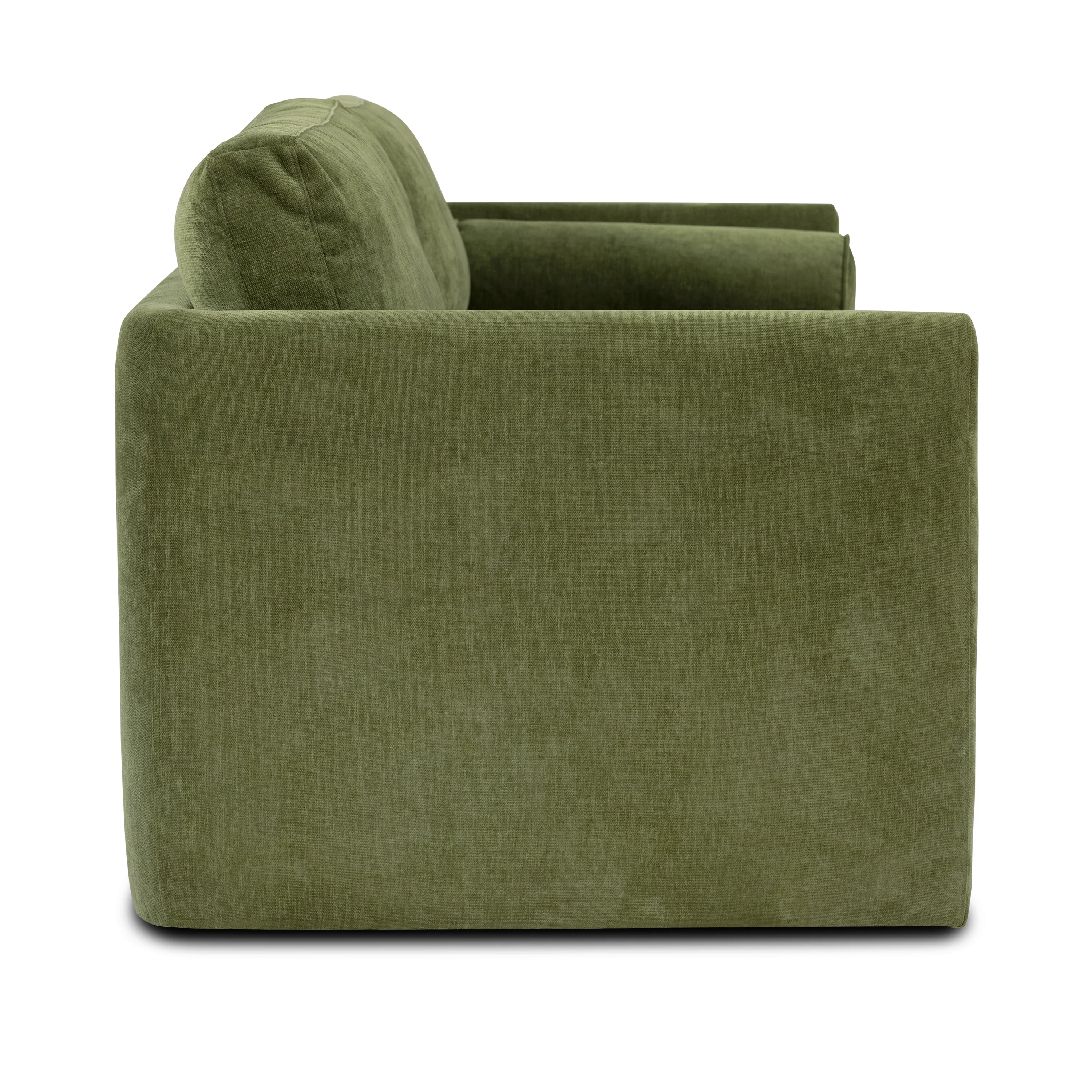 Lea 90.5" Sofa | Distressed Green Velvet - Image 9