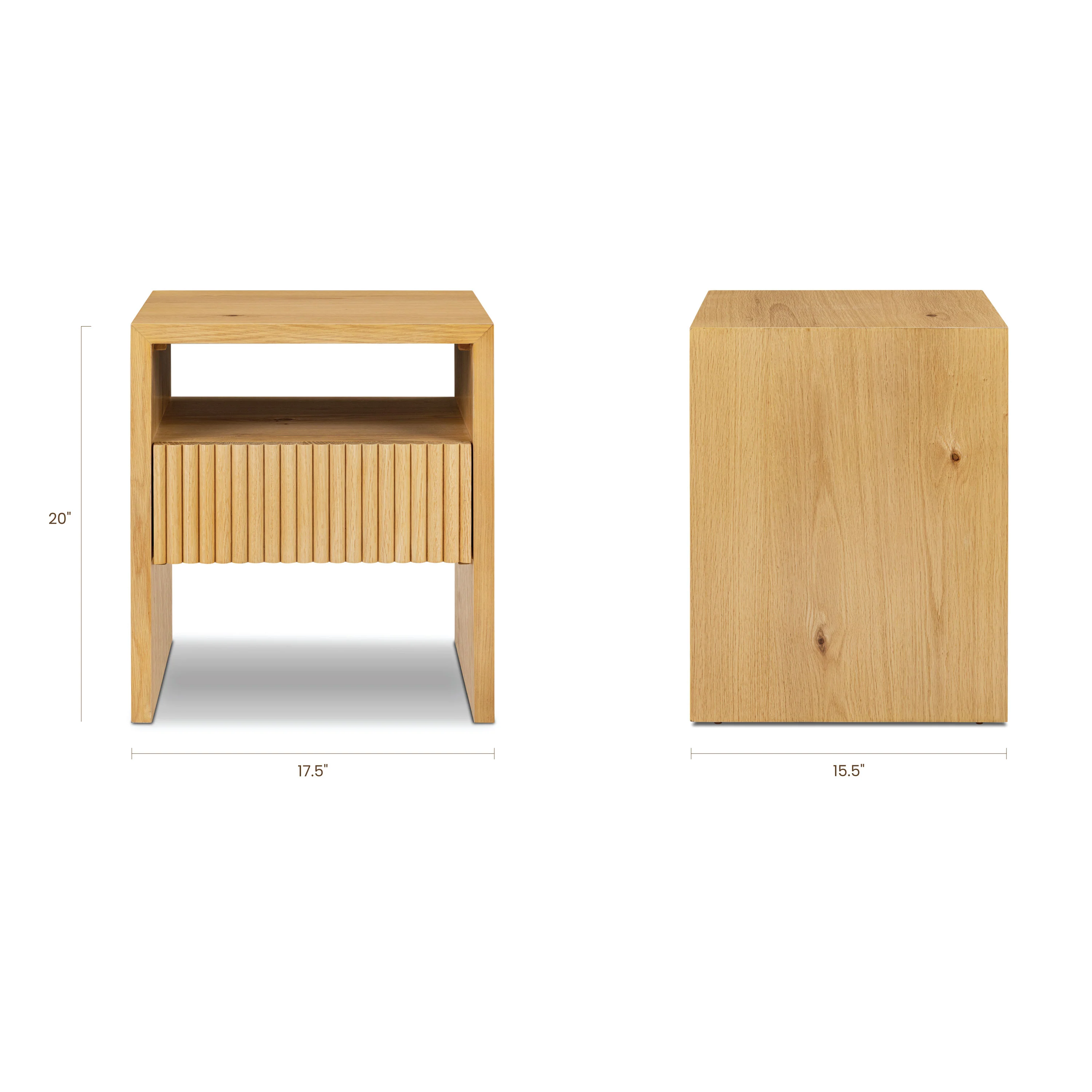 Leeds Nightstand | Oak - Image 17