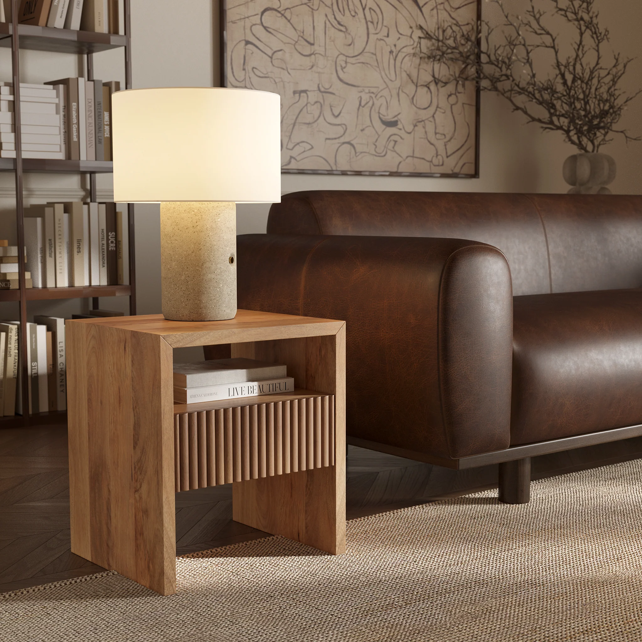 Leeds Nightstand | Manuka - Image 2