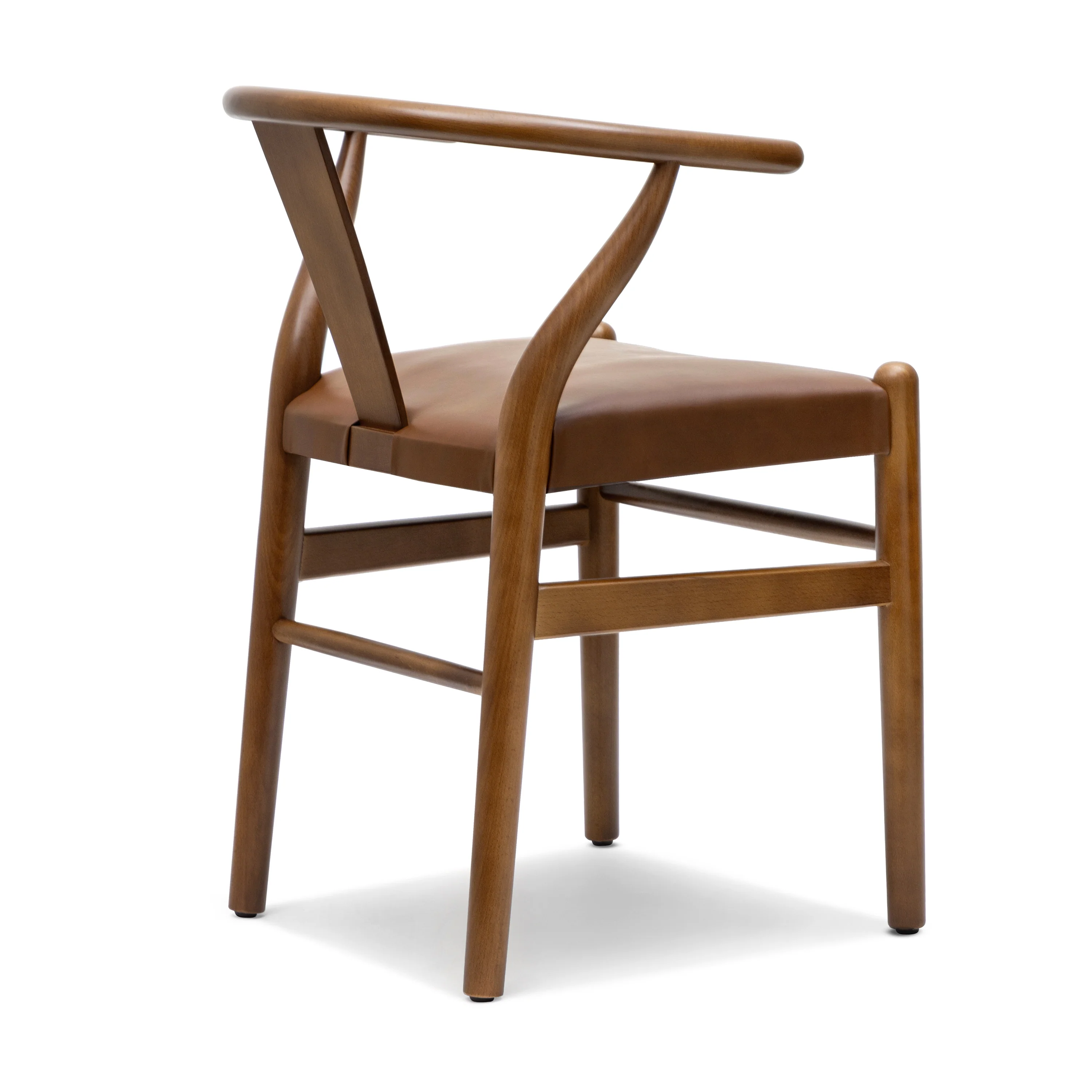 Lev Vegan Leather Dining Chair | Walnut | Set of 2 - Image 10
