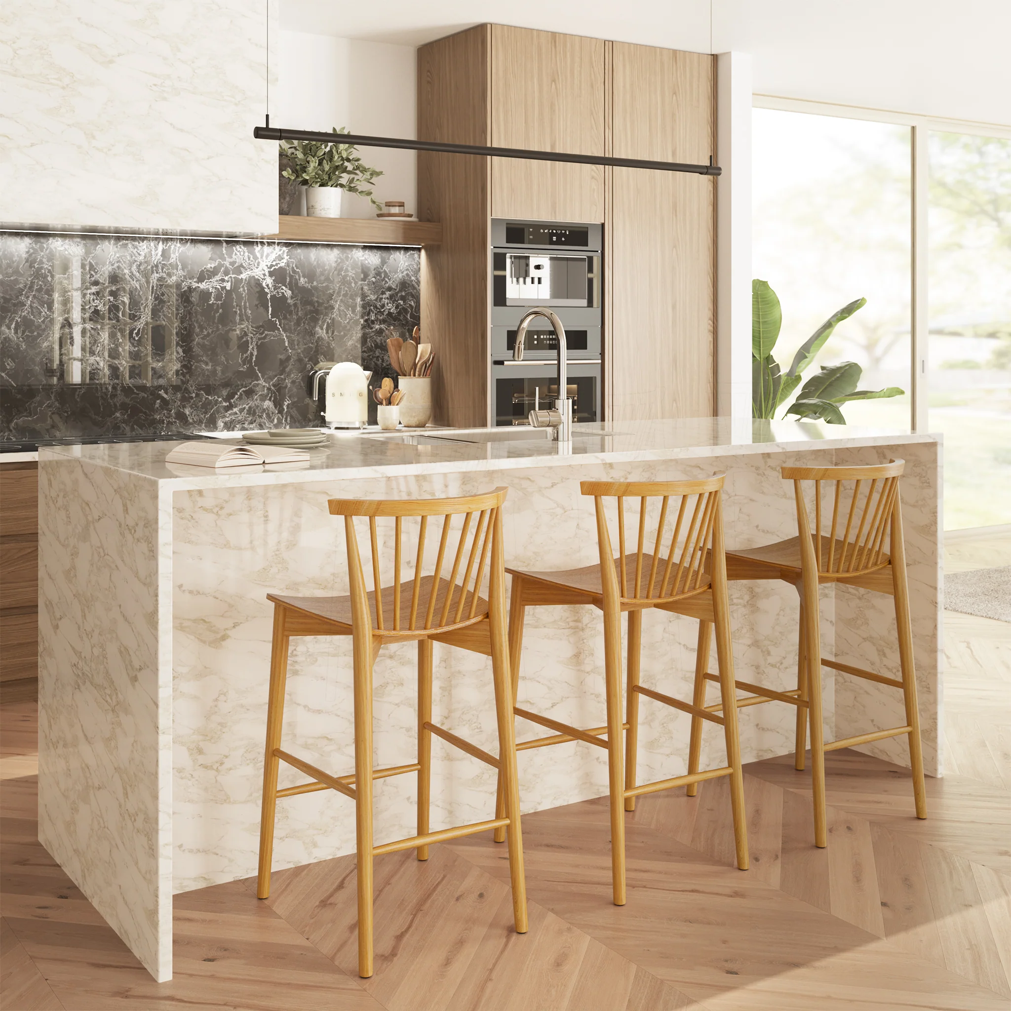Ligna Counter Stool | Oak - Image 2