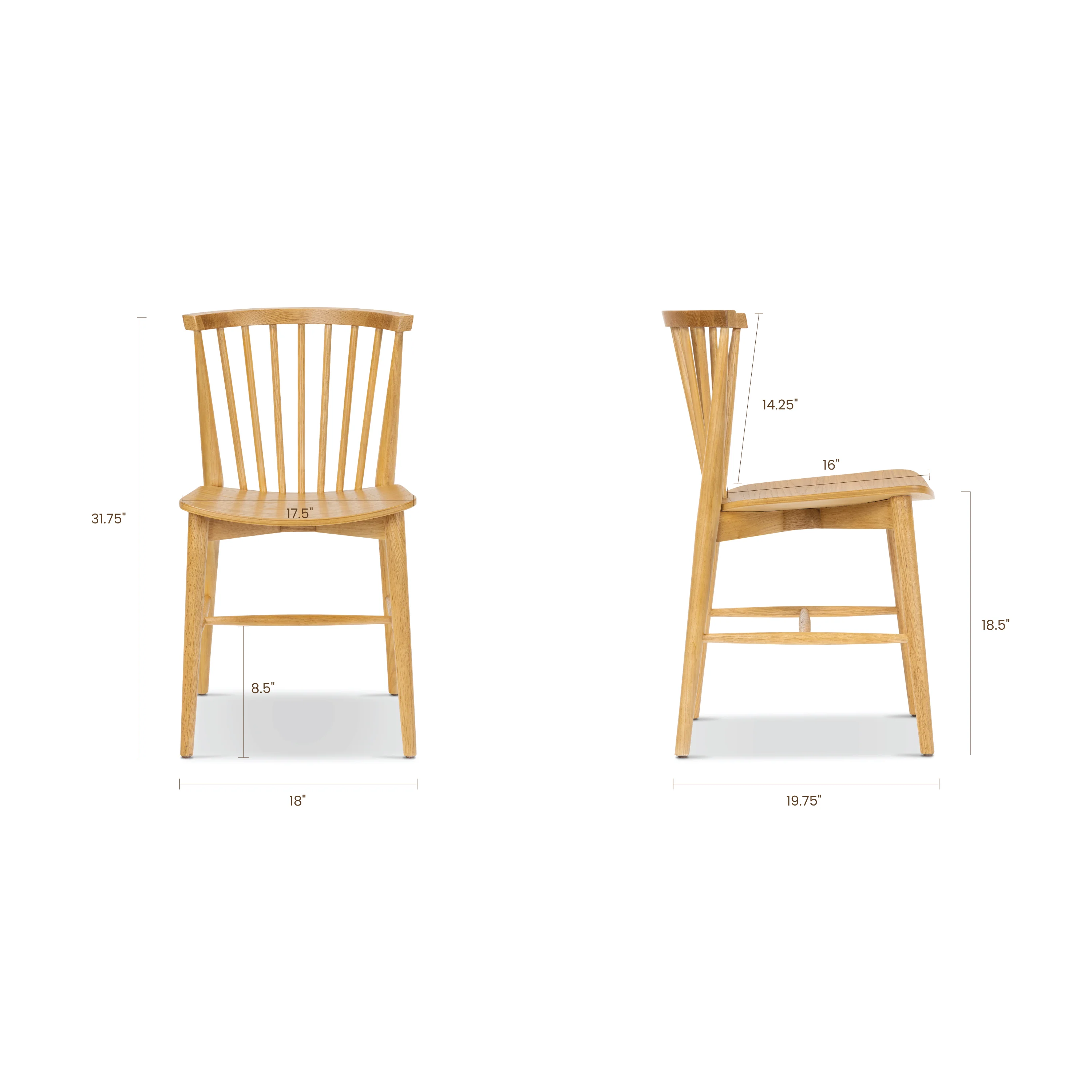 Ligna Dining Chair | Oak - Image 10