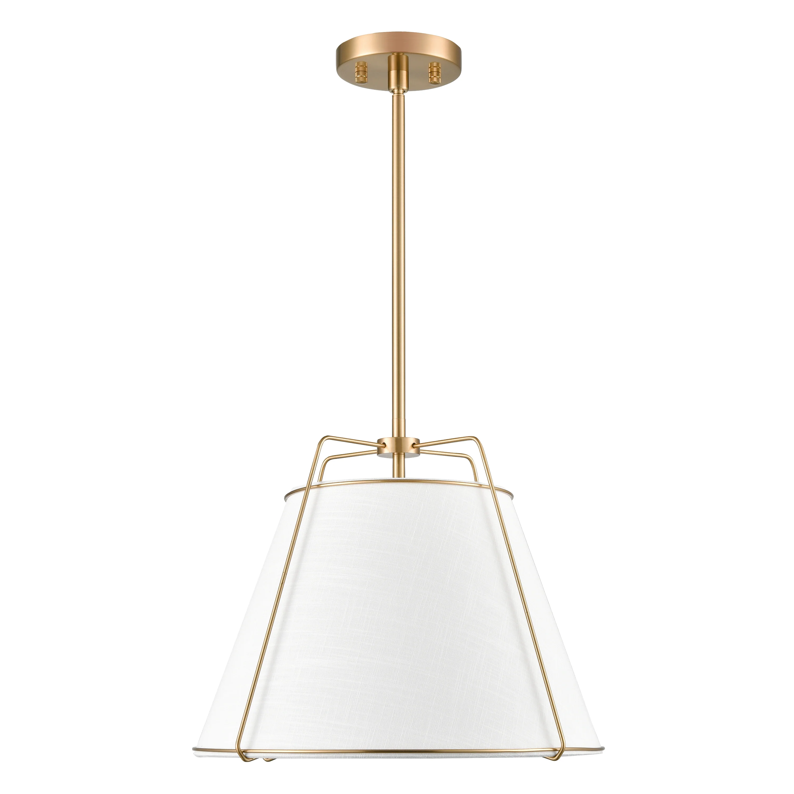 Lise 15" Chandelier | Antique Brass/White - Image 10