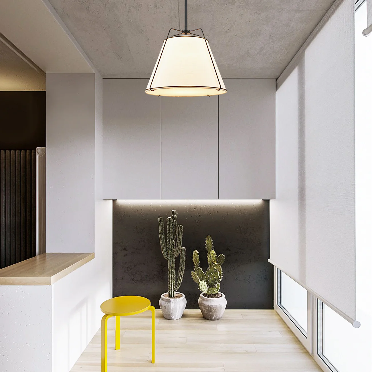 Lise 15" Chandelier | Black/White - Image 6