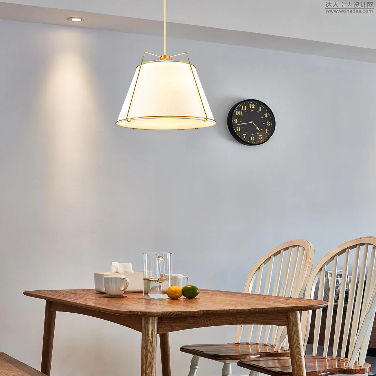 Lise 22" Chandelier | Antique Brass/White - Image 6