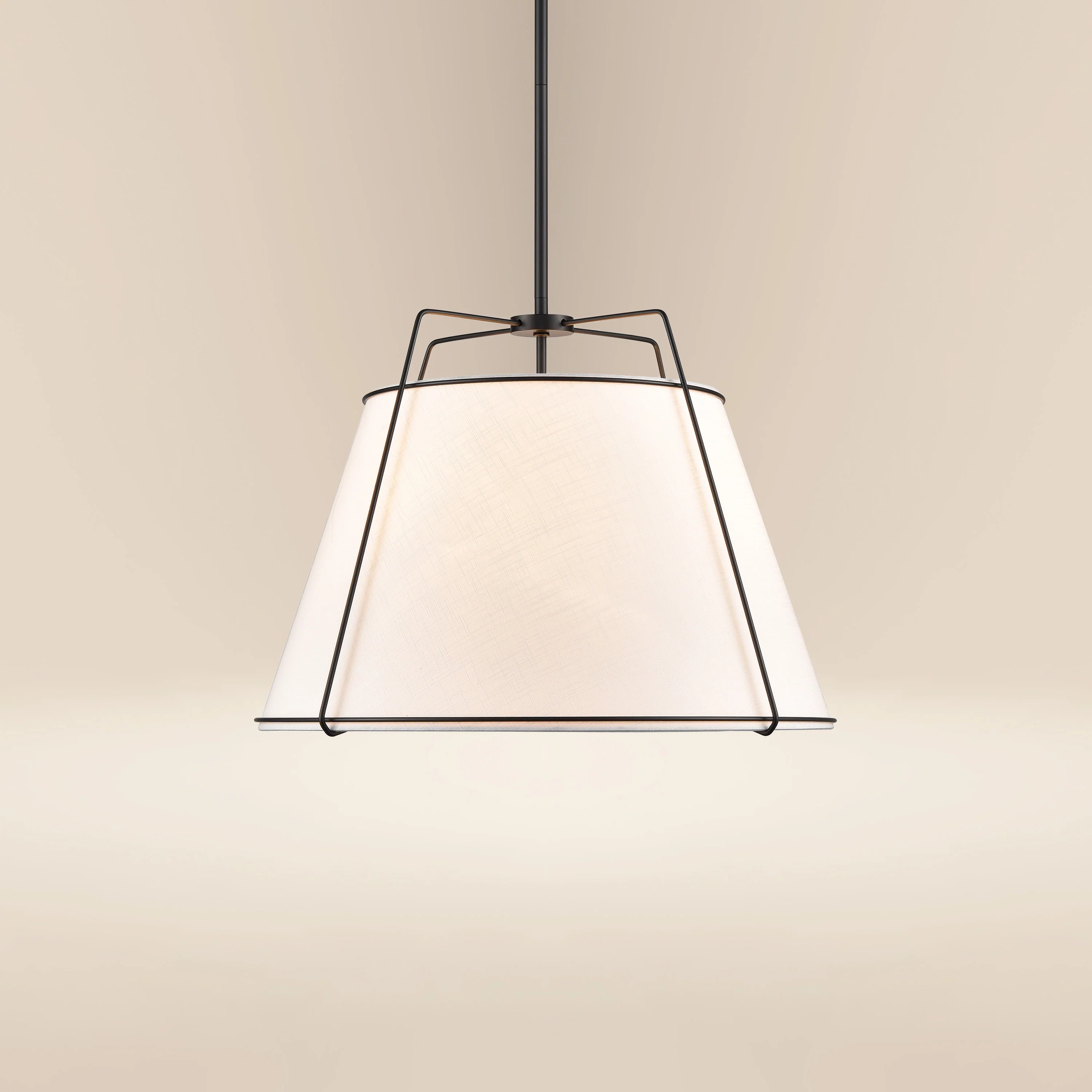 Lise 22" Chandelier | Black/White