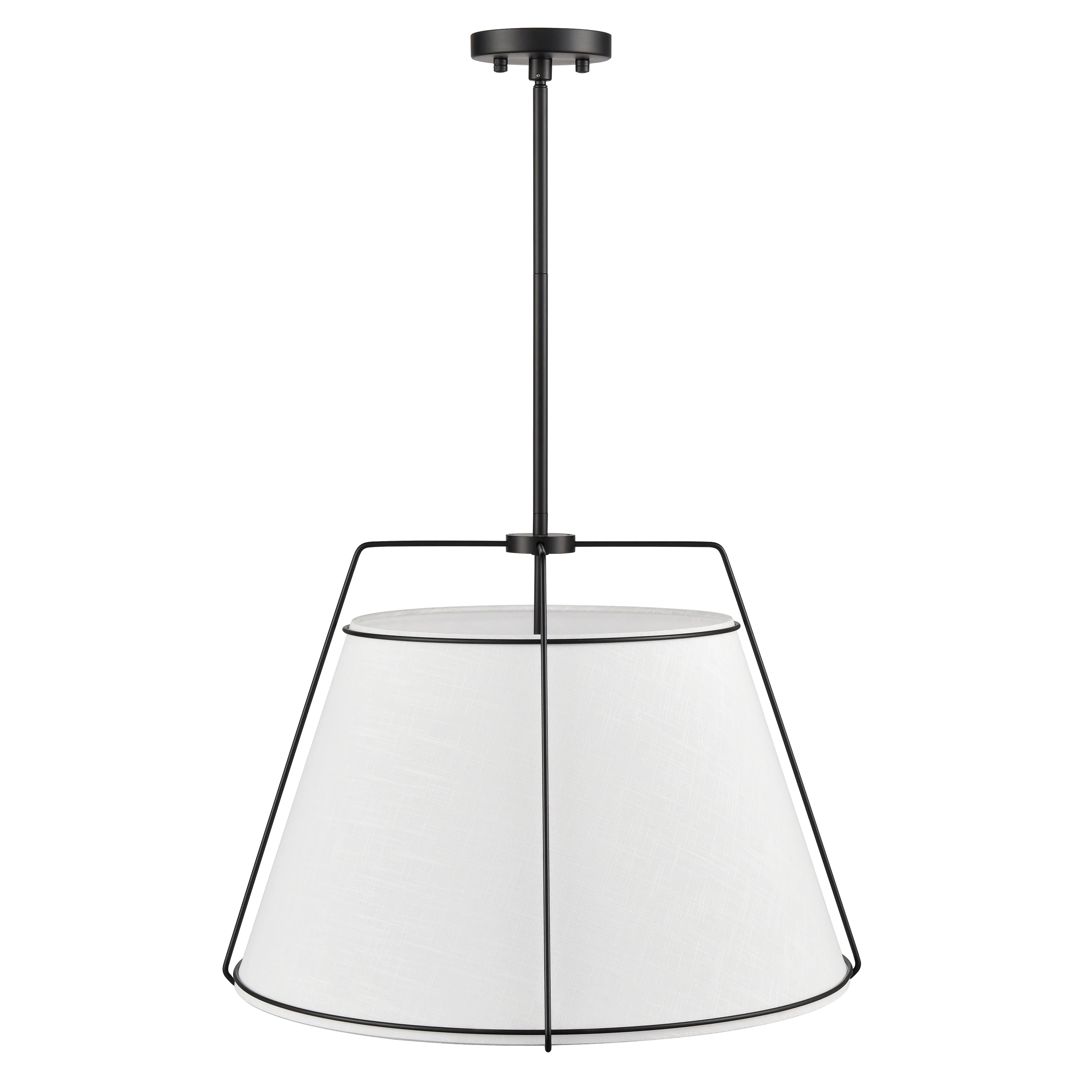 Lise 22" Chandelier | Black/White - Image 7