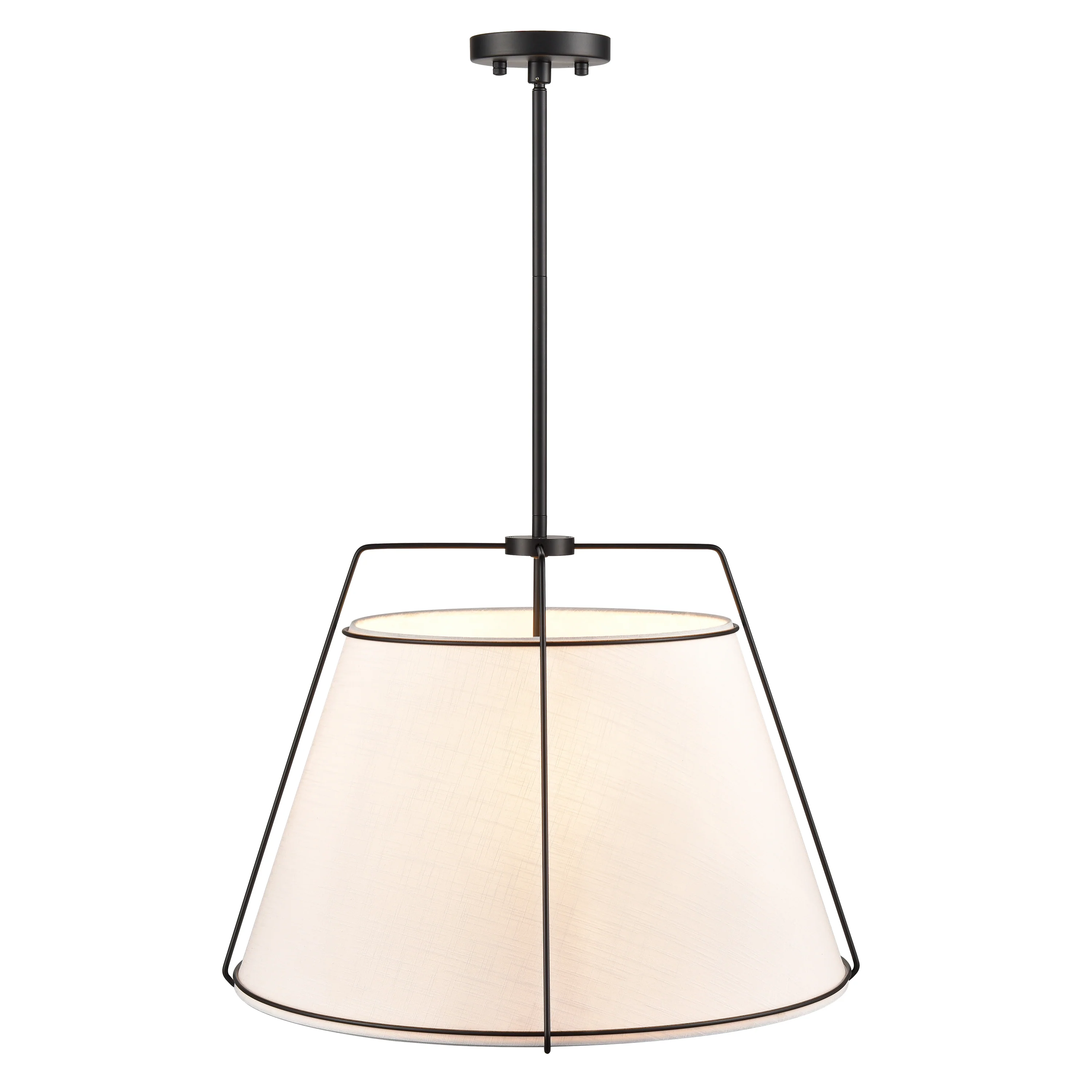 Lise 22" Chandelier | Black/White - Image 8