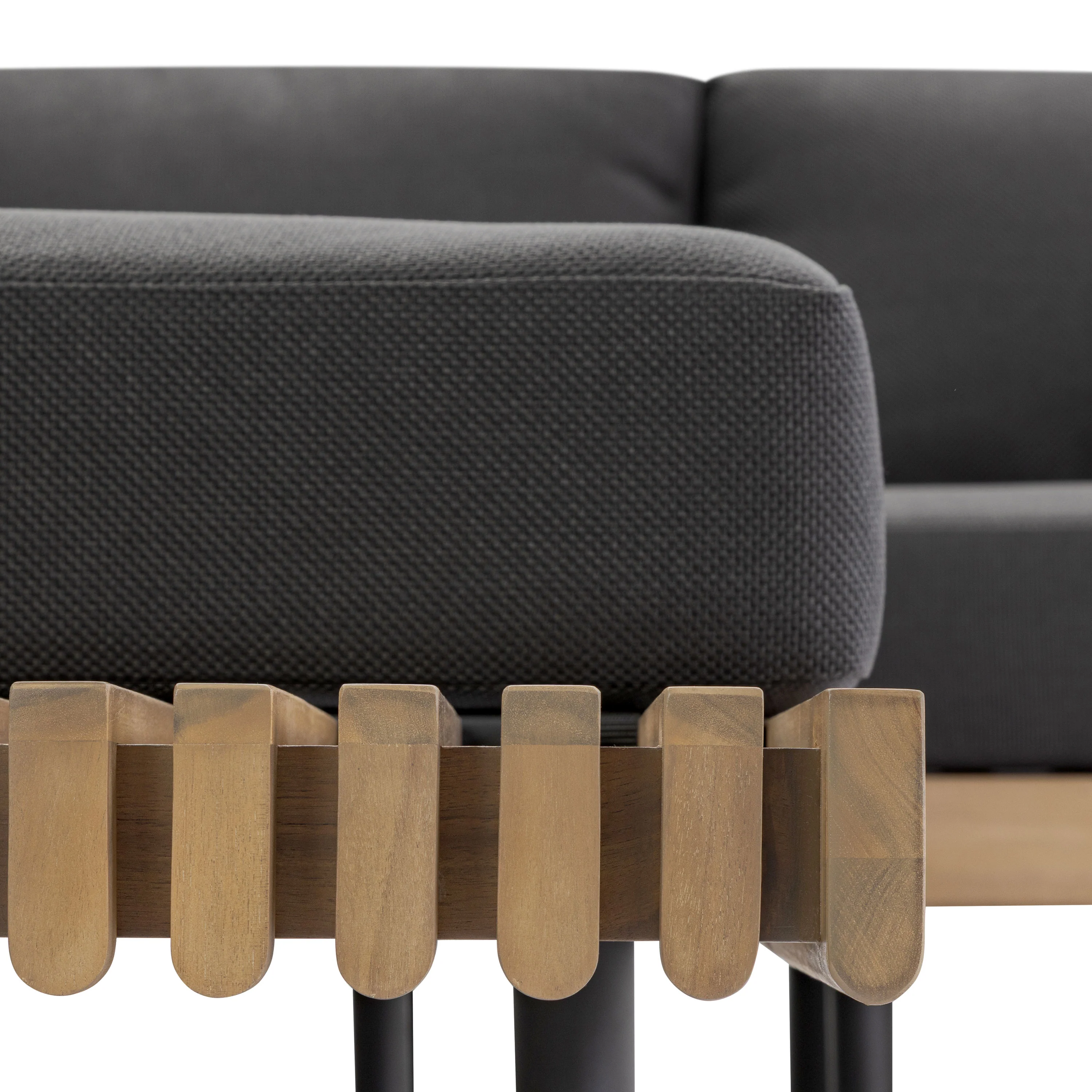Lobos Outdoor Corner Sectional with Coffee Table | Medium Grey - Image 13