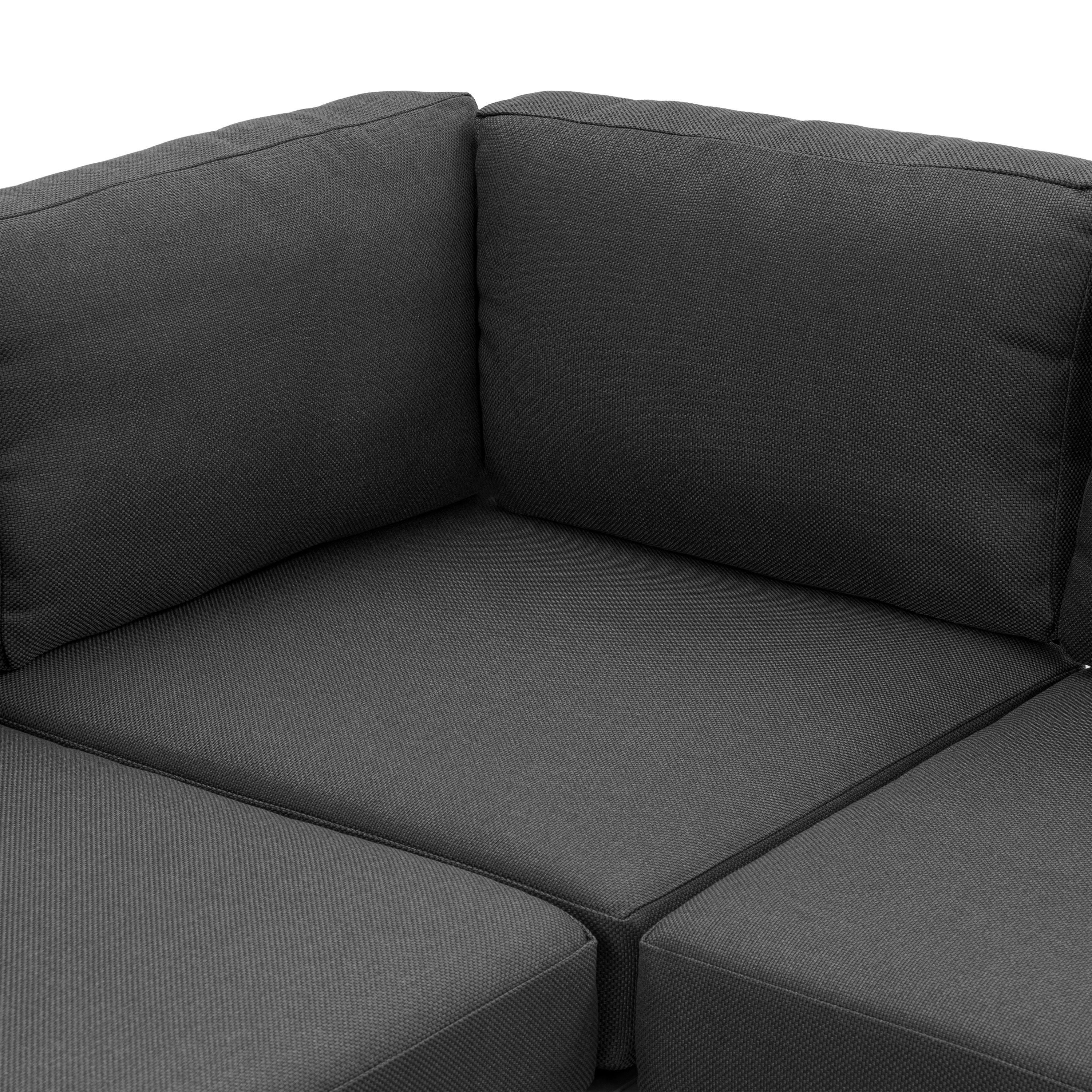 Lobos Outdoor Corner Sectional with Coffee Table | Medium Grey - Image 23