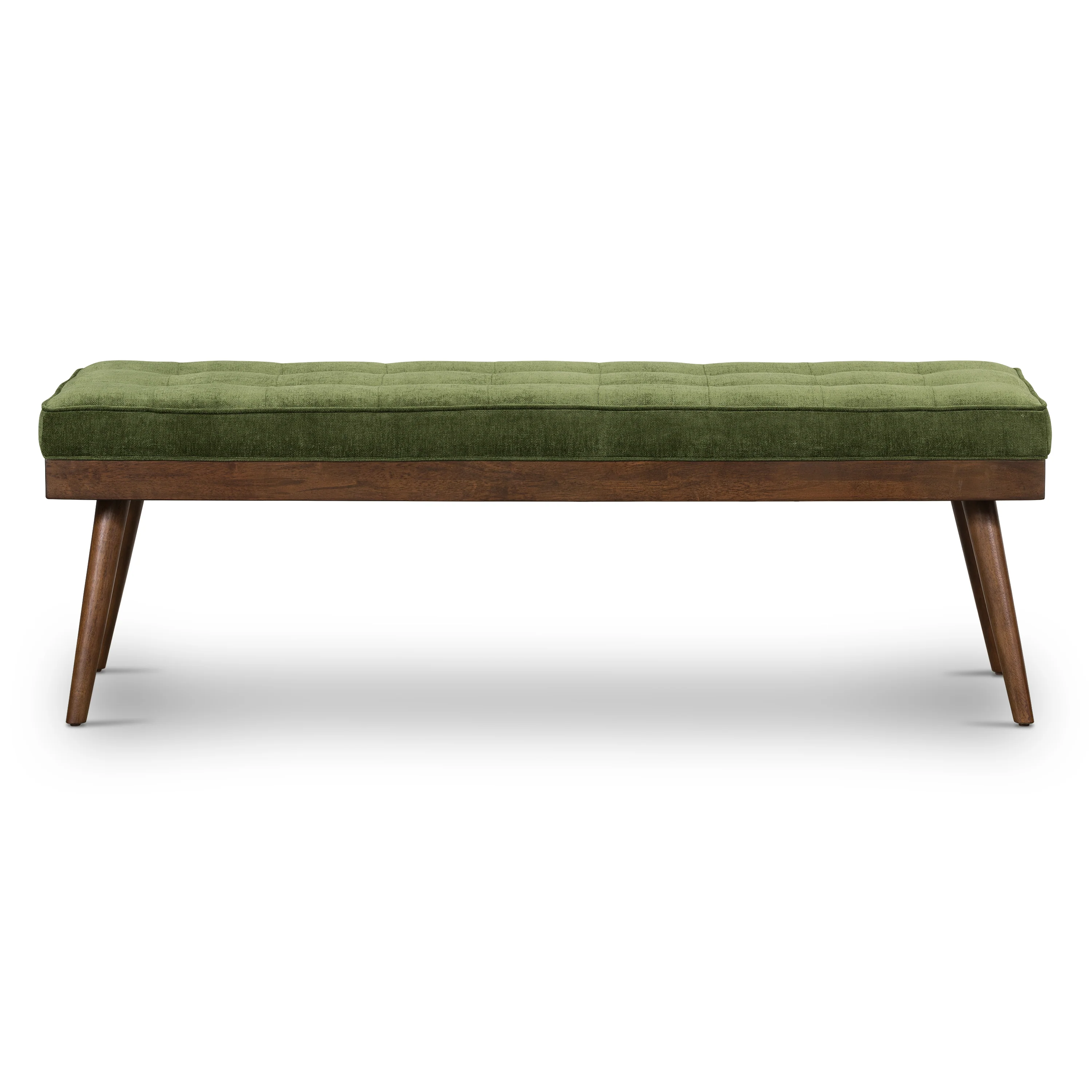 Luca Fabric Bench | Distressed Green Velvet - Image 2