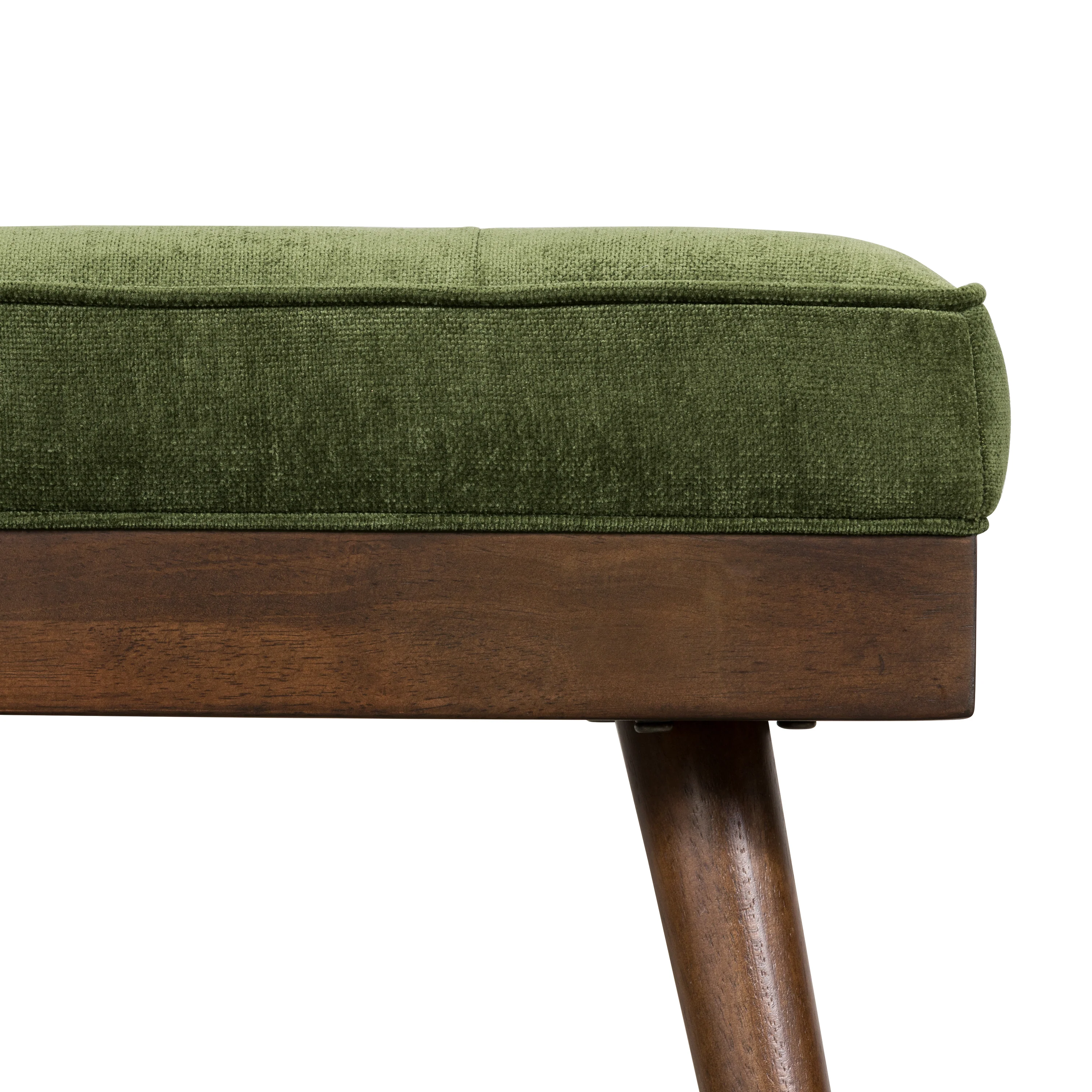 Luca Fabric Bench | Distressed Green Velvet - Image 9
