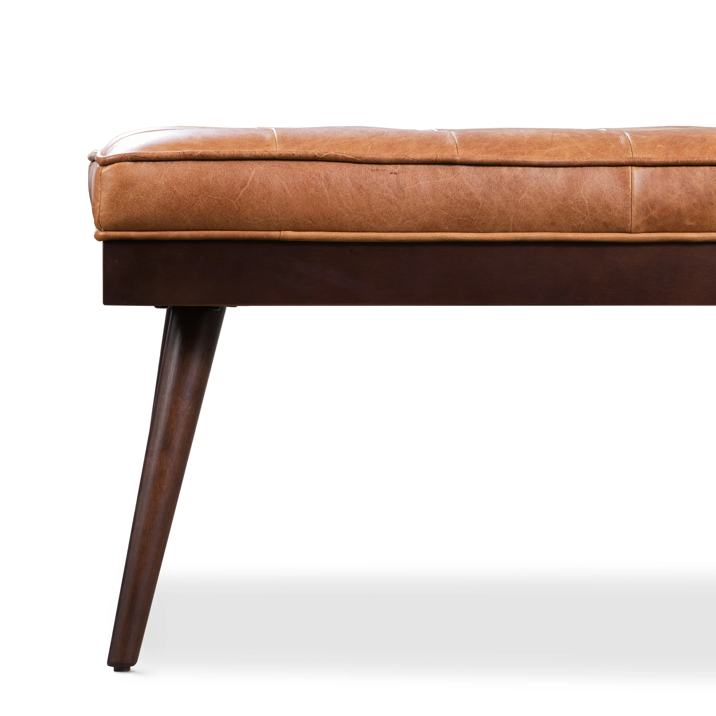 Luca Leather Bench | Cognac Tan - Image 10