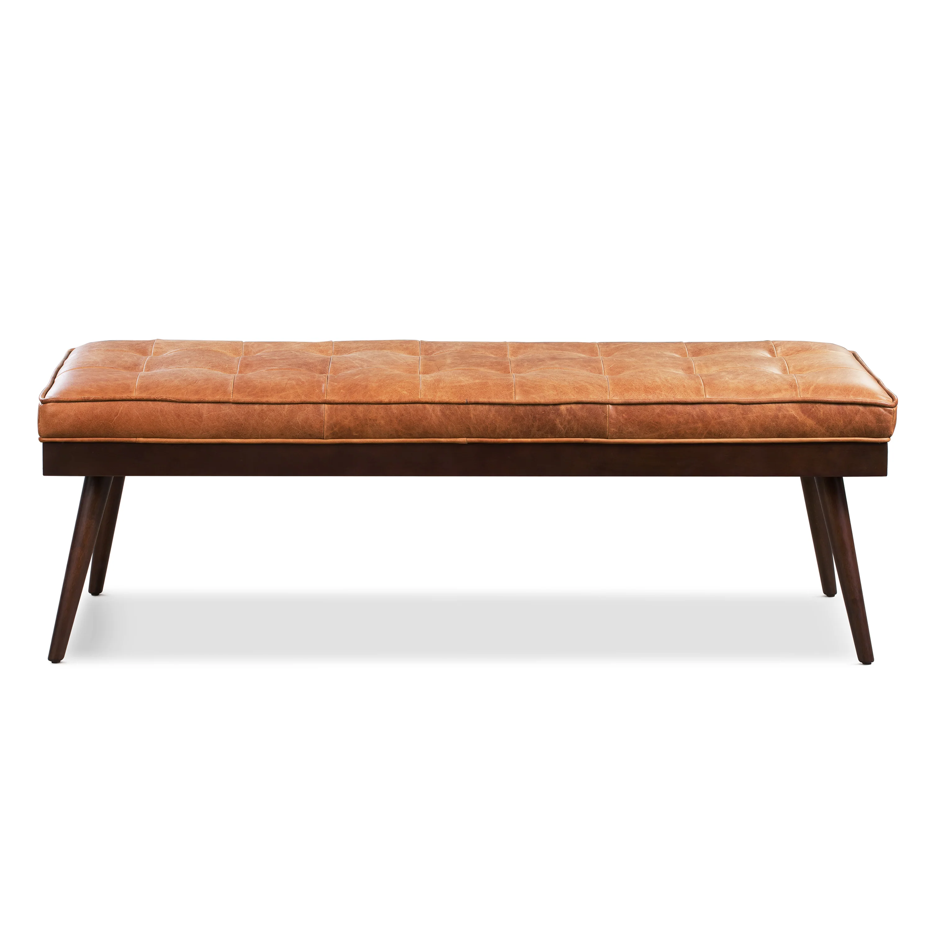 Luca Leather Bench | Cognac Tan - Image 3