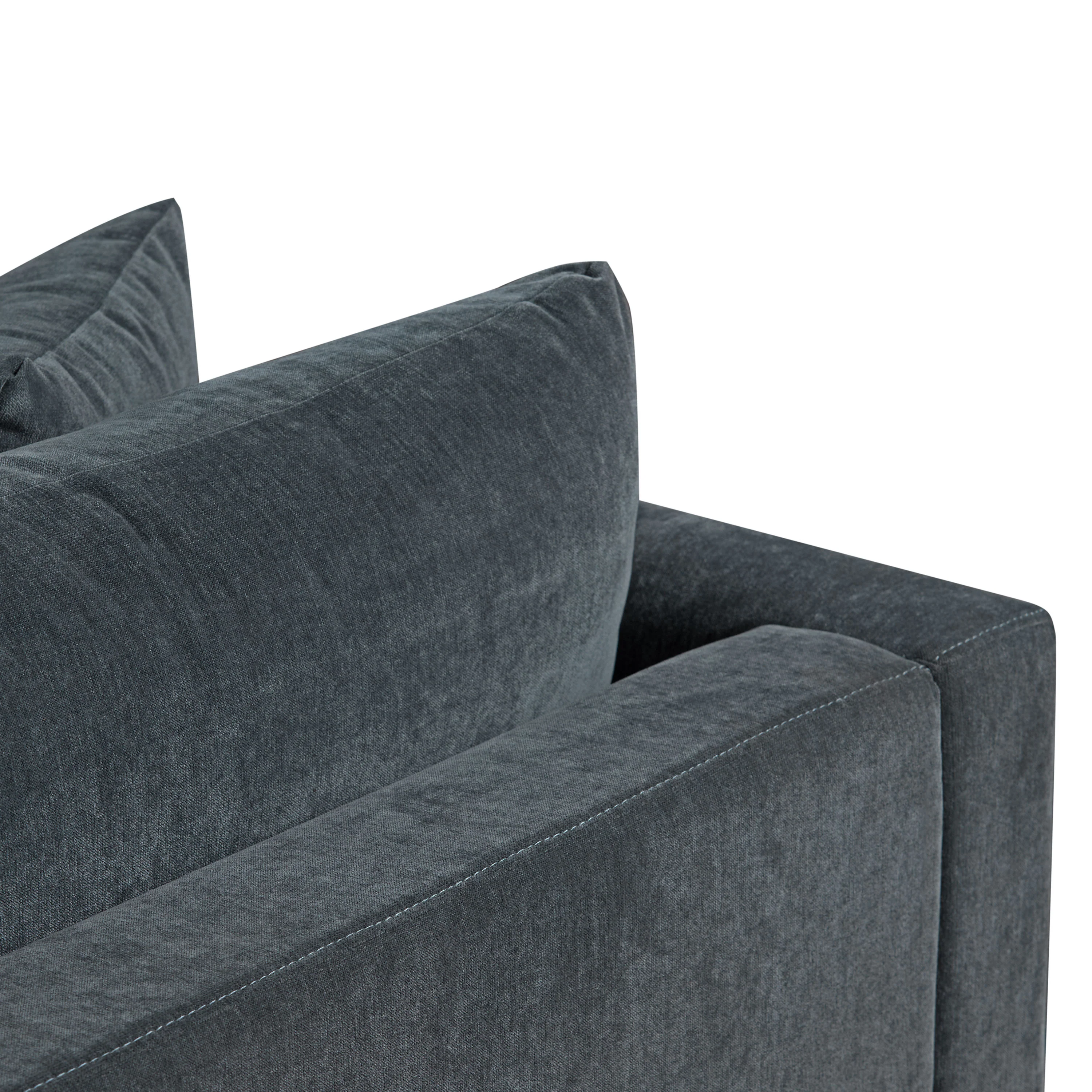 Lucerne Left-Facing Sectional with Extra-Wide Chaise | Boreal Blue - Image 11