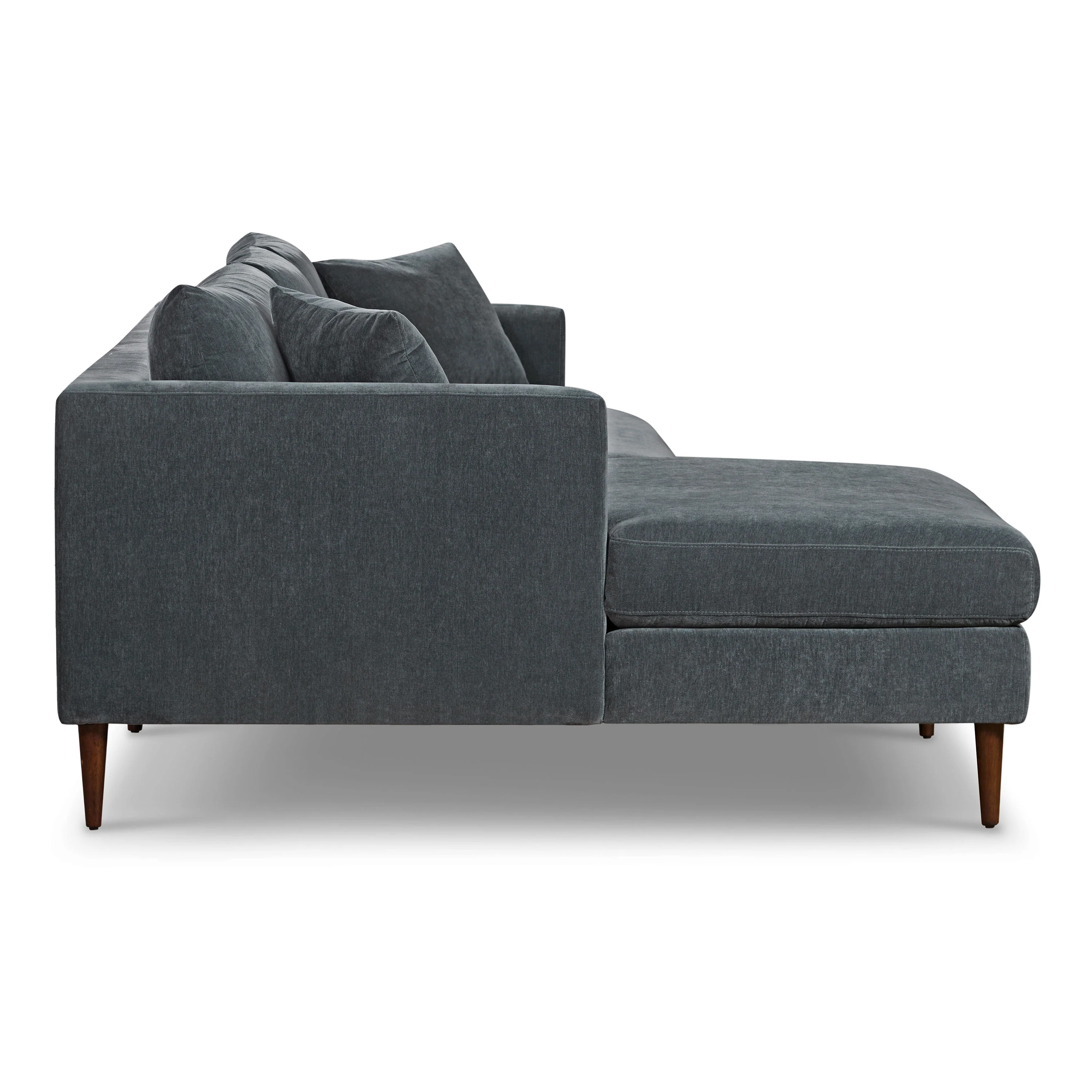 Lucerne Left-Facing Sectional with Extra-Wide Chaise | Boreal Blue - Image 4
