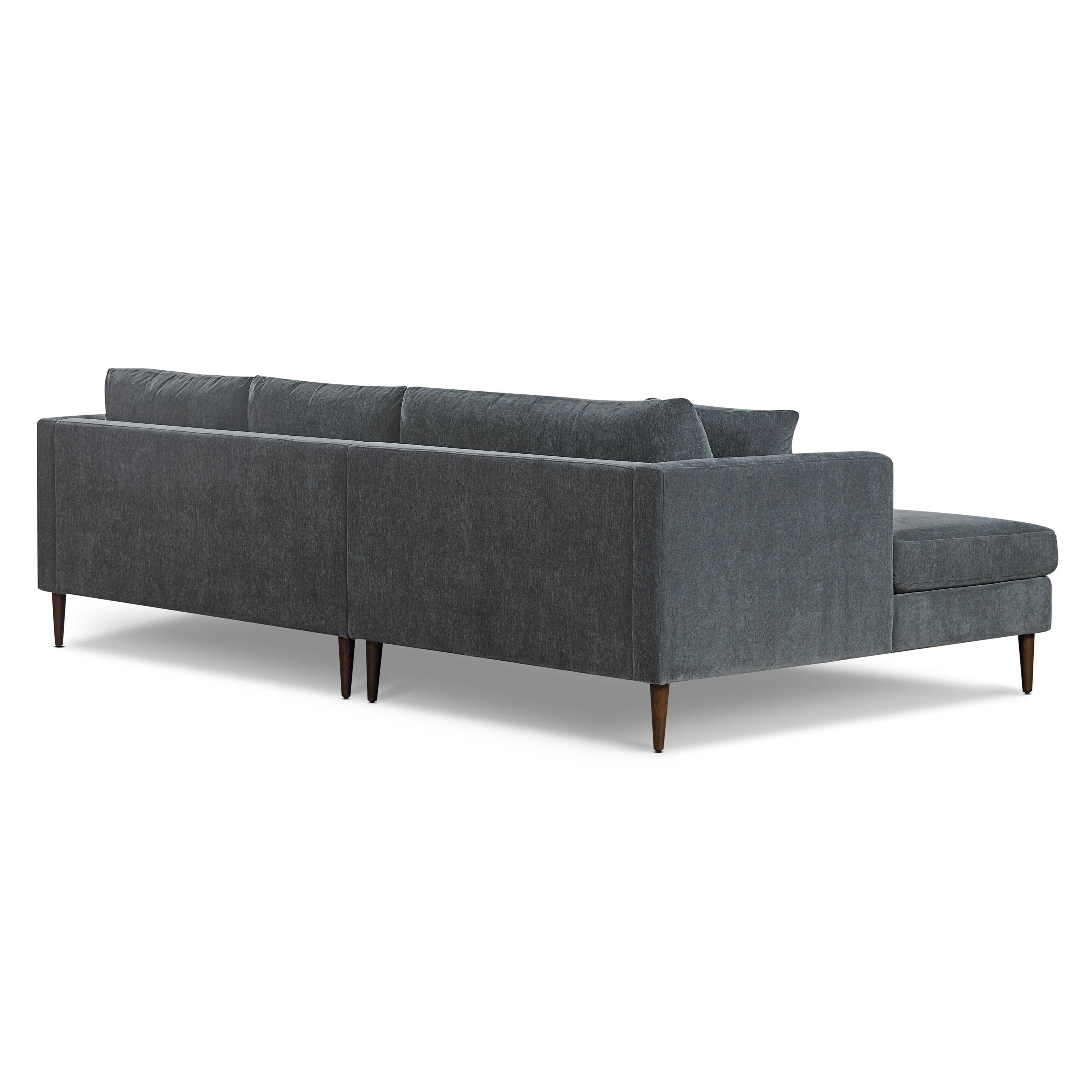Lucerne Left-Facing Sectional with Extra-Wide Chaise | Boreal Blue - Image 5