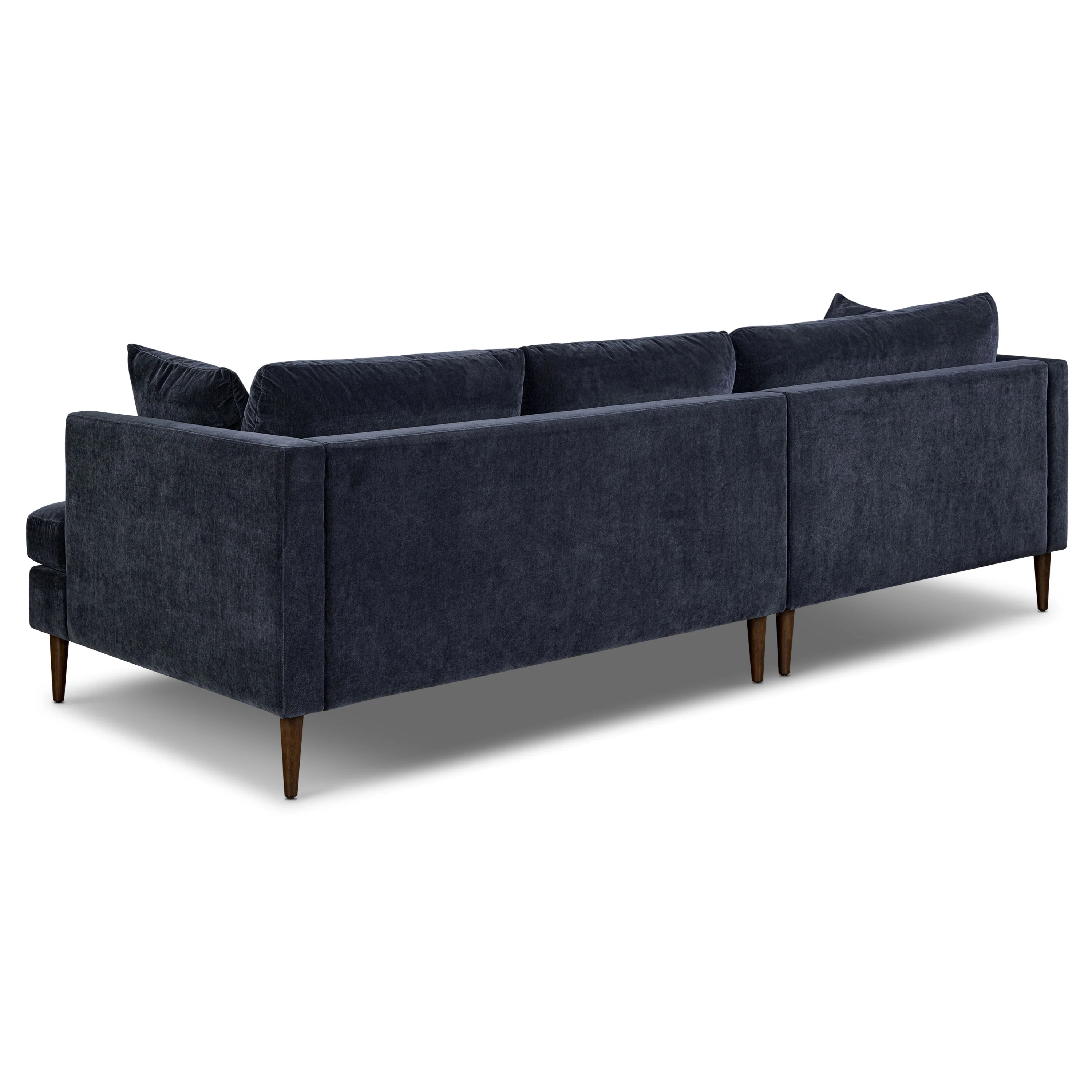 Lucerne Left-Facing Sectional with Extra-Wide Chaise | Mystic Blue - Image 7