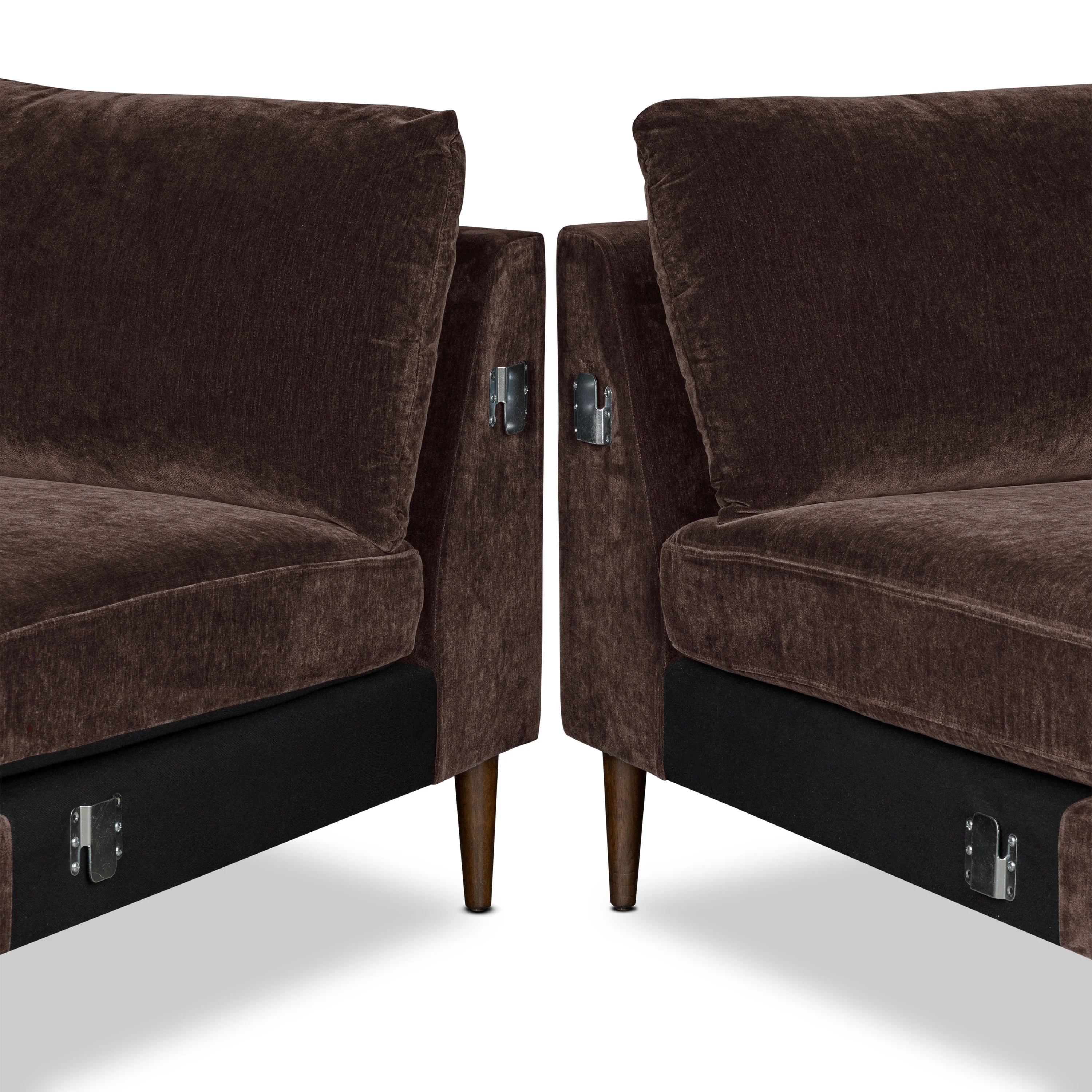 Lucerne Left-Facing Sectional with Extra-Wide Chaise | Sable Brown - Image 11