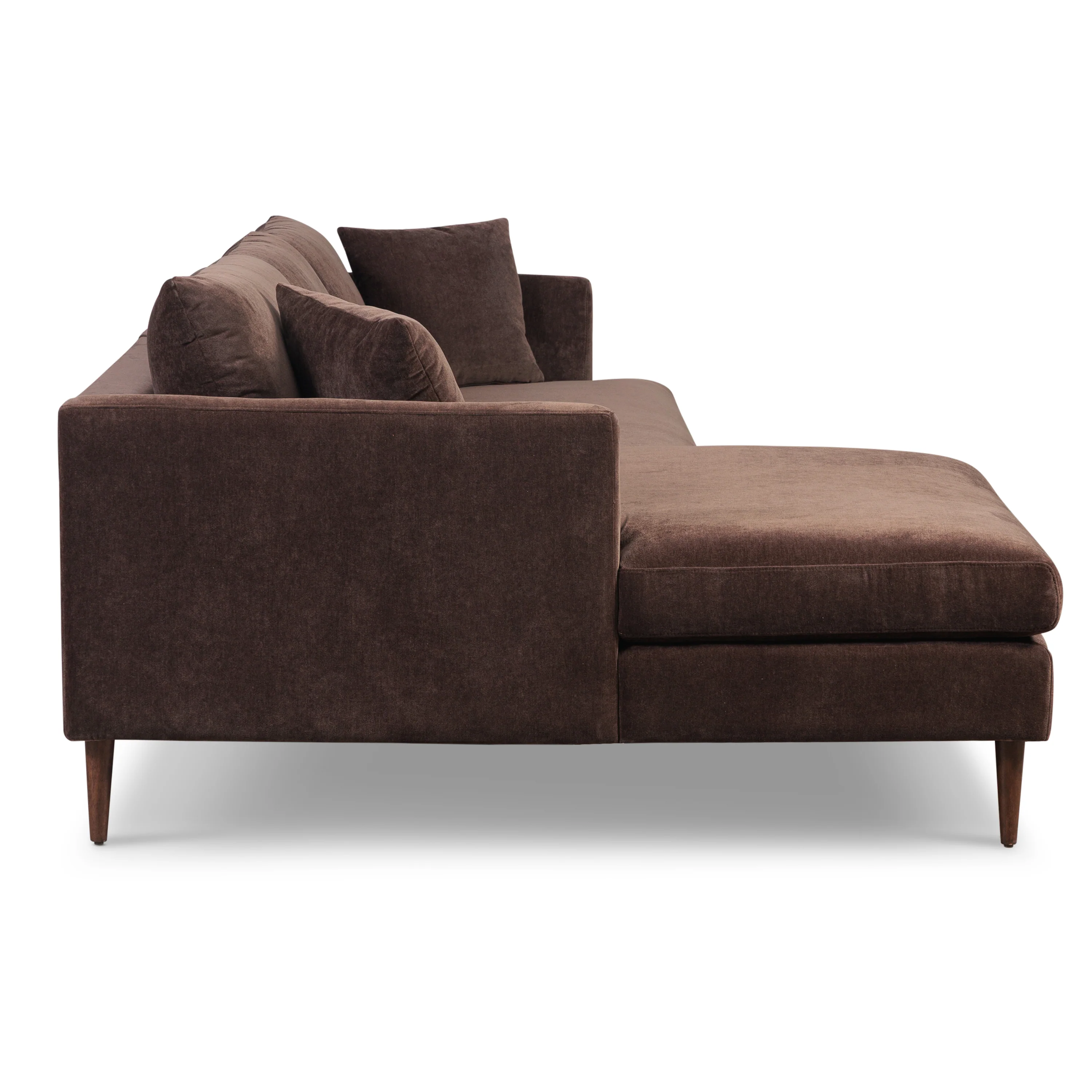 Lucerne Left-Facing Sectional with Extra-Wide Chaise | Sable Brown - Image 4