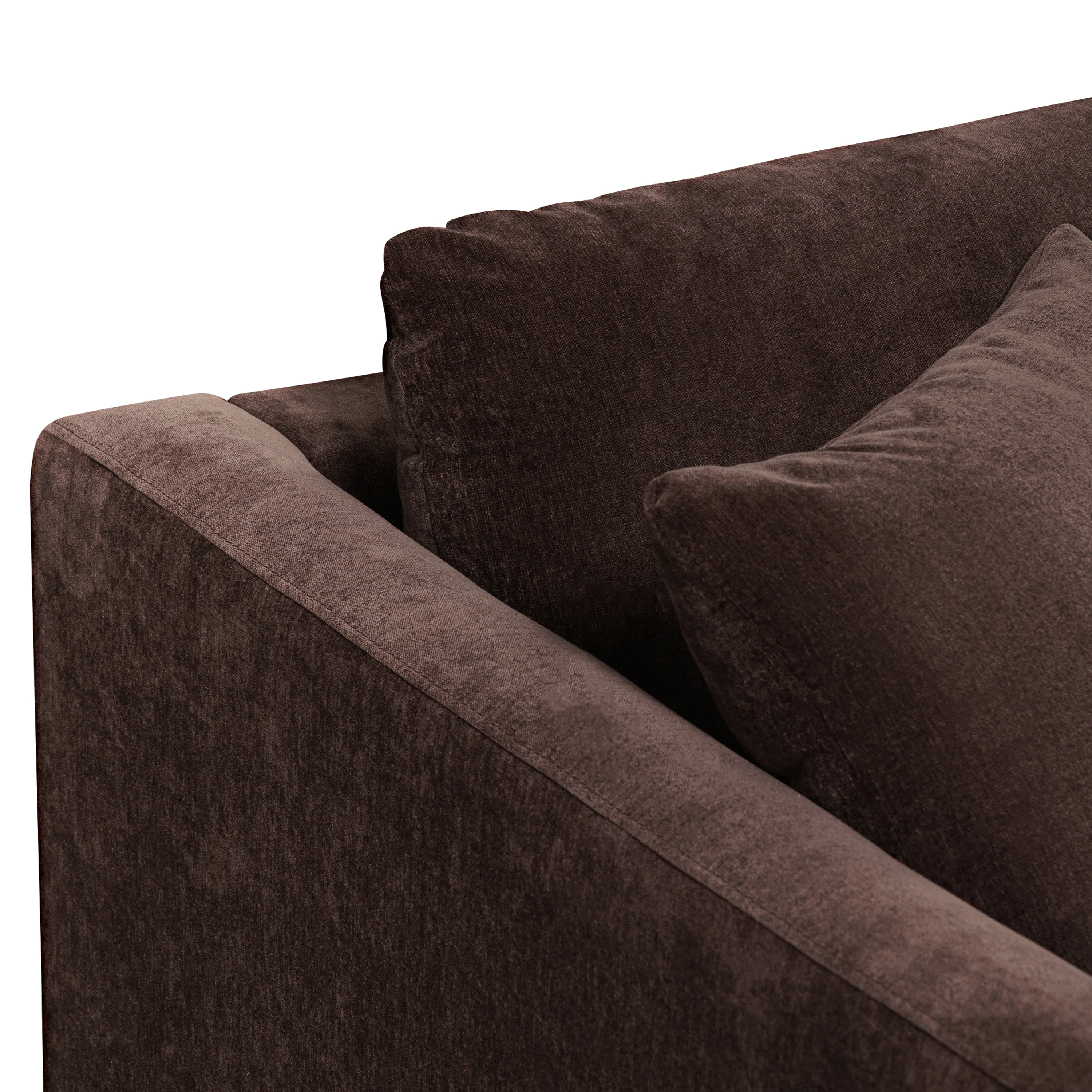 Lucerne Left-Facing Sectional with Extra-Wide Chaise | Sable Brown - Image 8